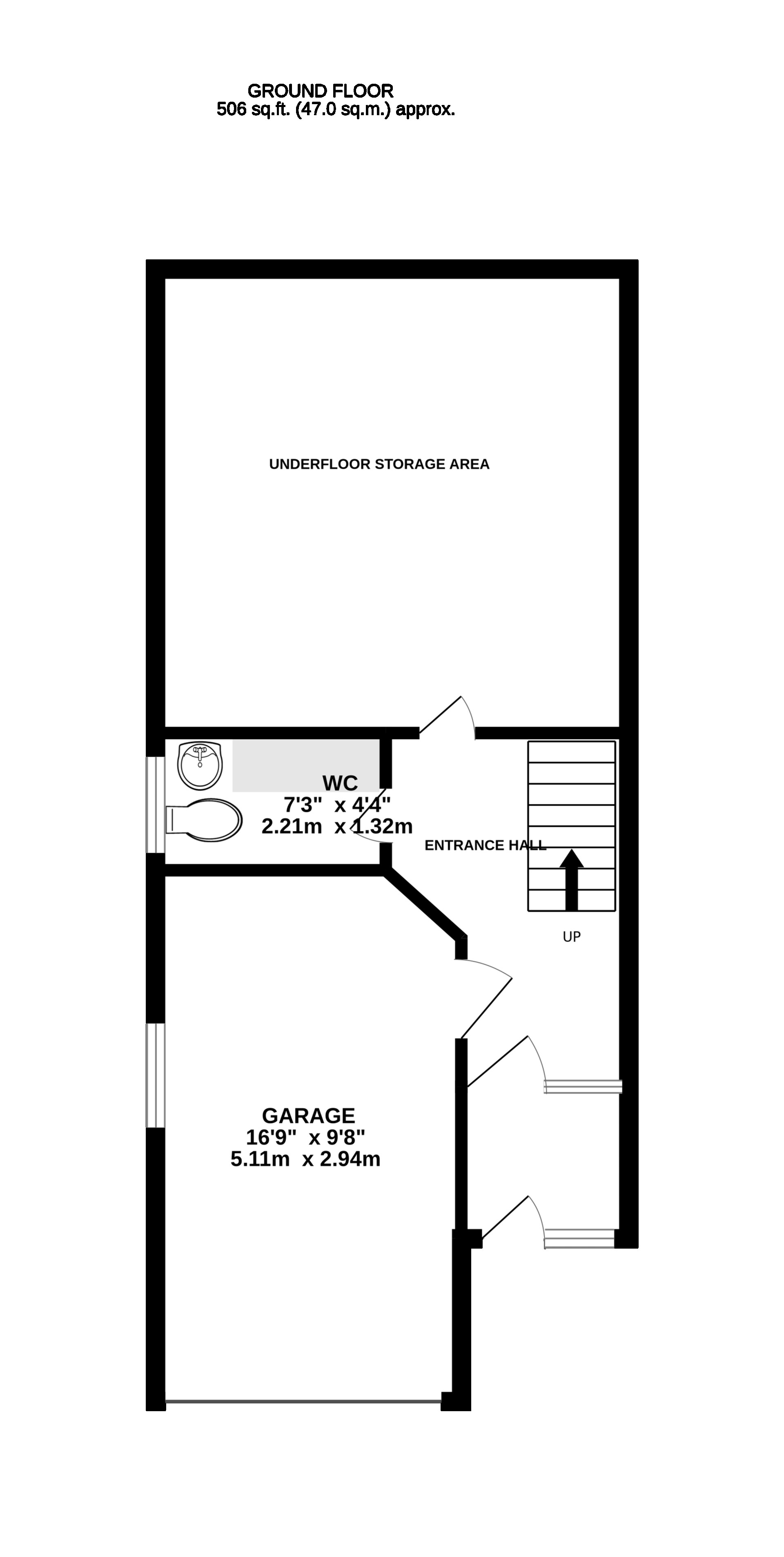 Floorplan - 1 Marine Gardens, Ramsey, IM8 1EN. - Plan 1 of 4