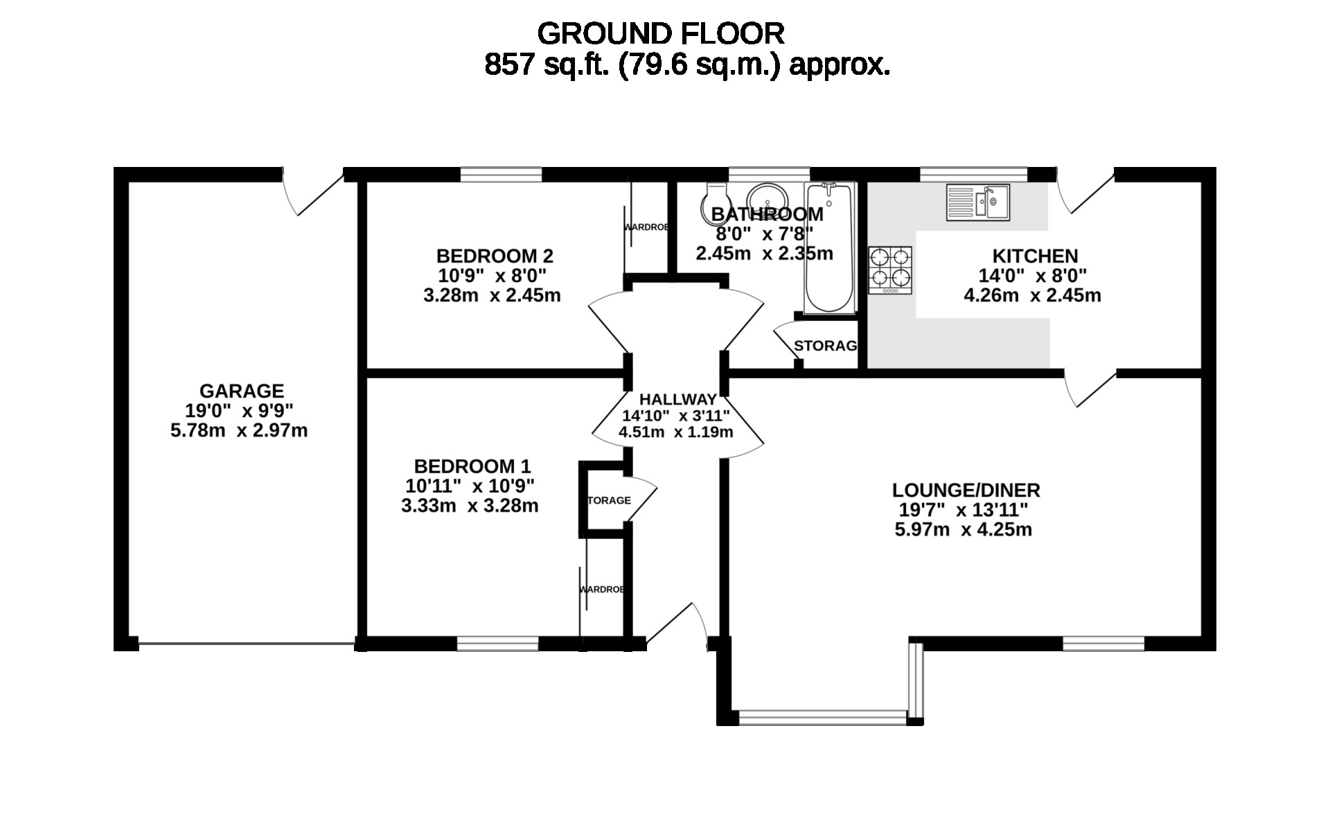 Floorplan - 35 Lezayre Park, Ramsey, IM8 2PS. - Plan 1 of 1