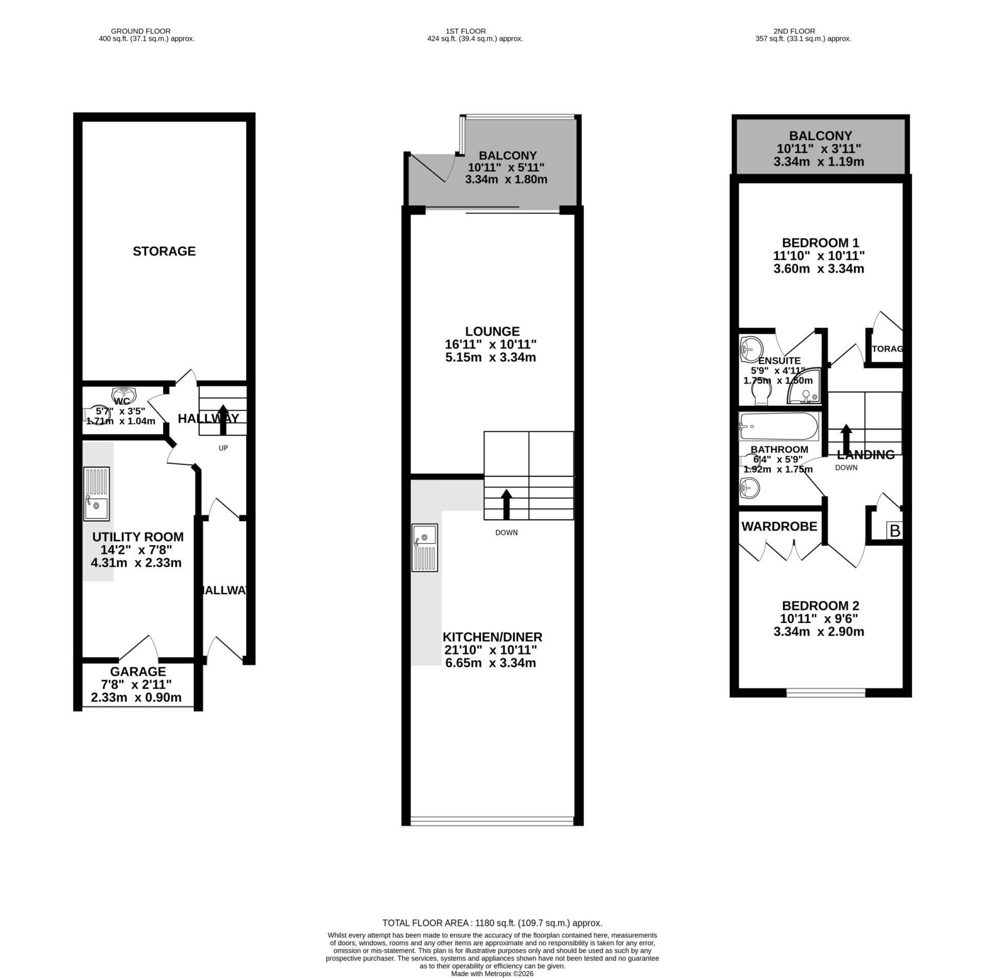 Floorplan - 9 Marine Gardens, Ramsey, IM8 1EN. - Plan 1 of 1