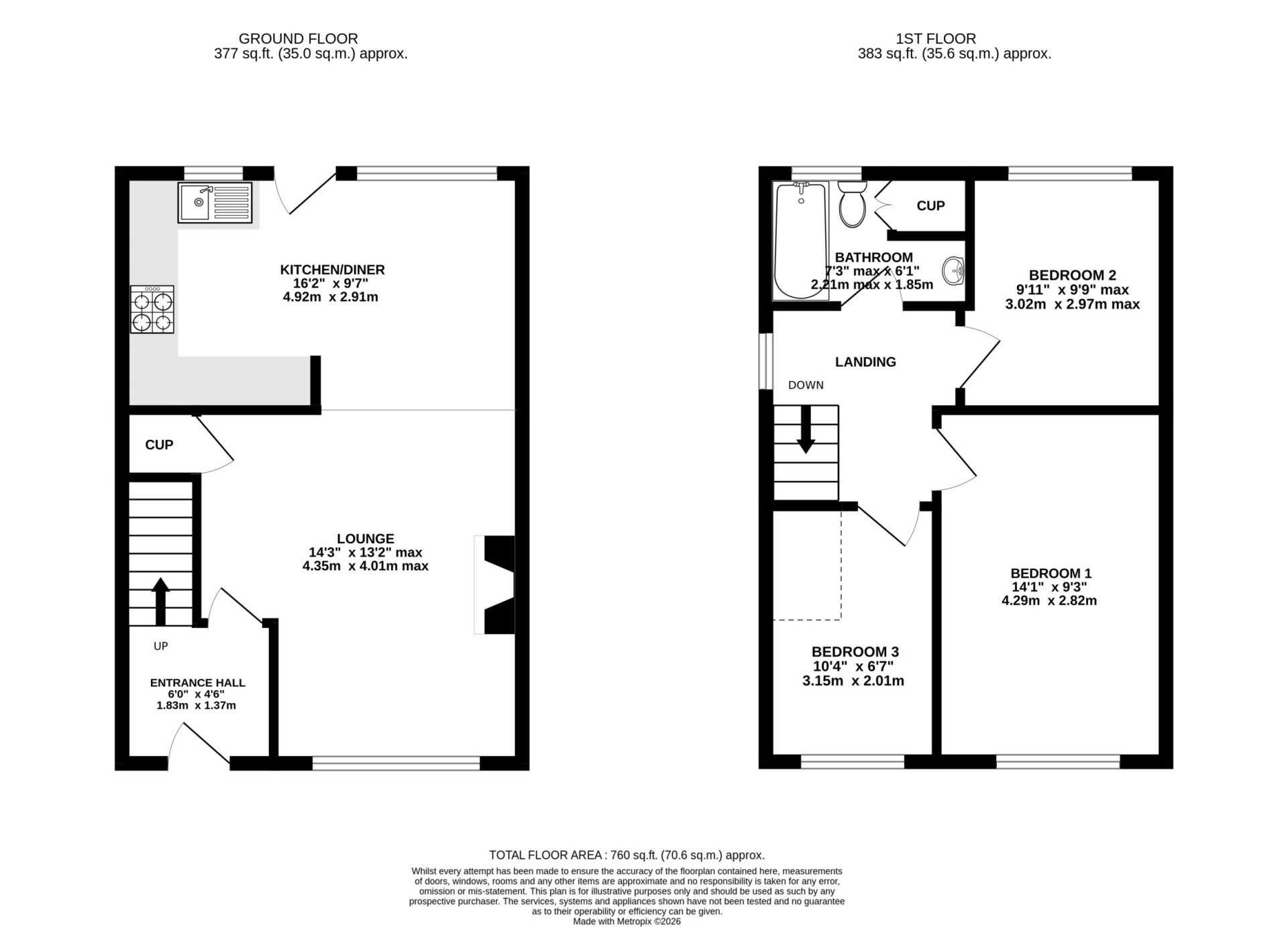 Floorplan - 99 Anagh Coar Road, Douglas, IM2 2BL. - Plan 1 of 1