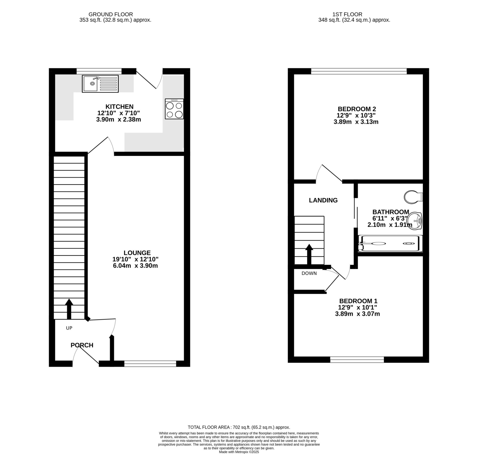 Floorplan - 2 Balleigh Mews, Ramsey, IM8 3NW. - Plan 1 of 1