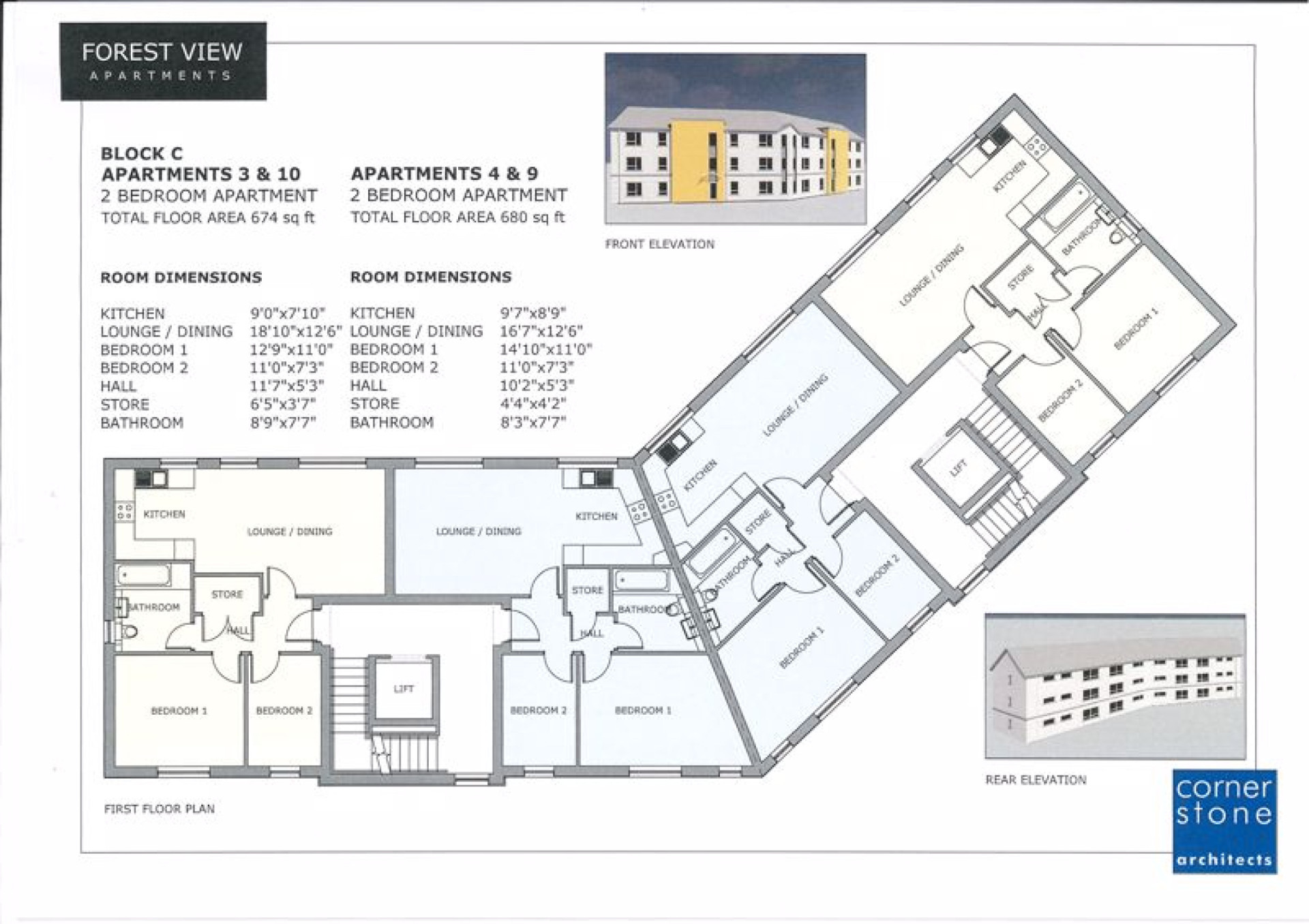 Floorplan - 2 Bedroom Apartments, Forest View, Bowring Road, Ramsey, IM8 2LH. - Plan 2 of 3