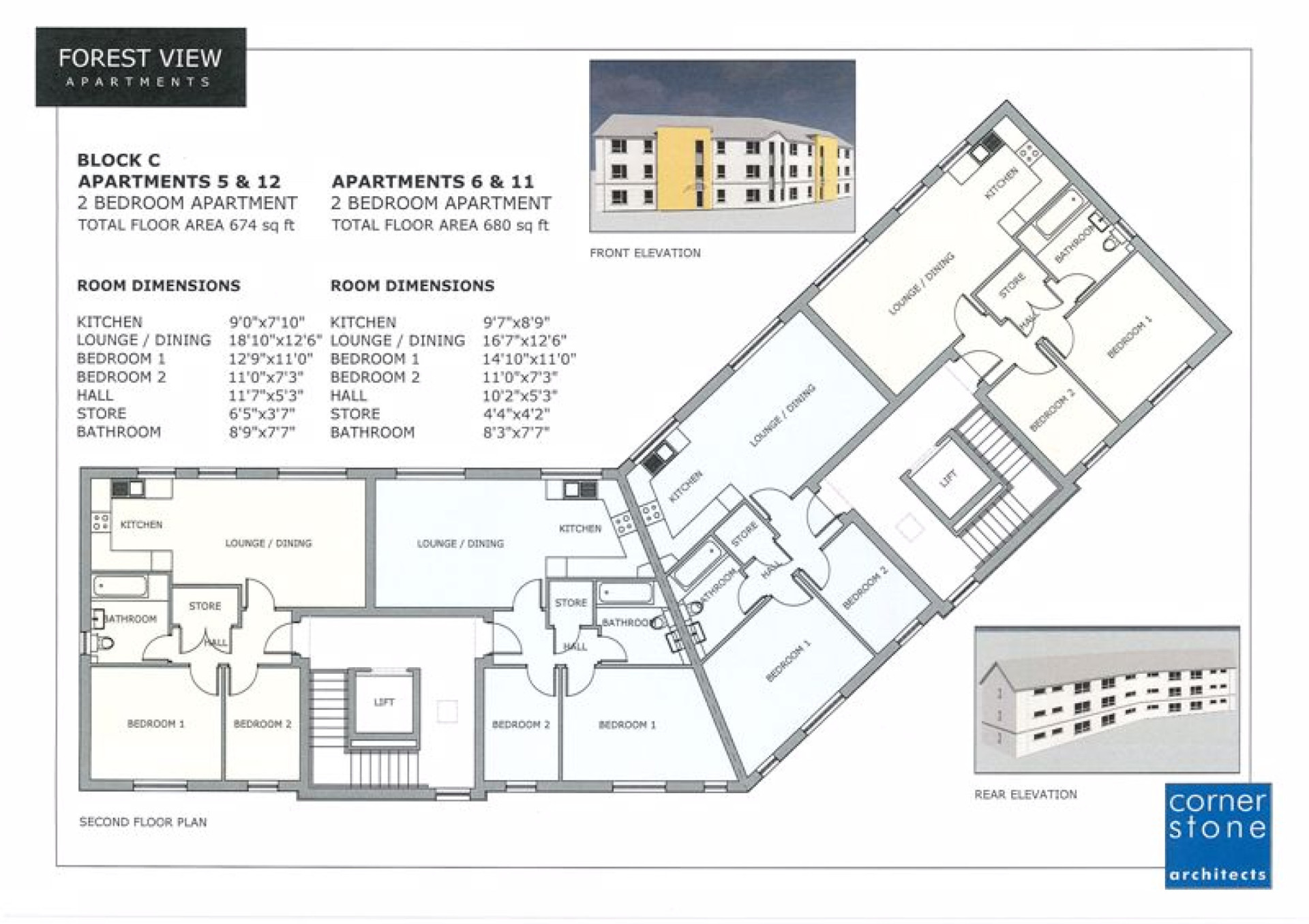 Floorplan - 2 Bedroom Apartments, Forest View, Bowring Road, Ramsey, IM8 2LH. - Plan 3 of 3
