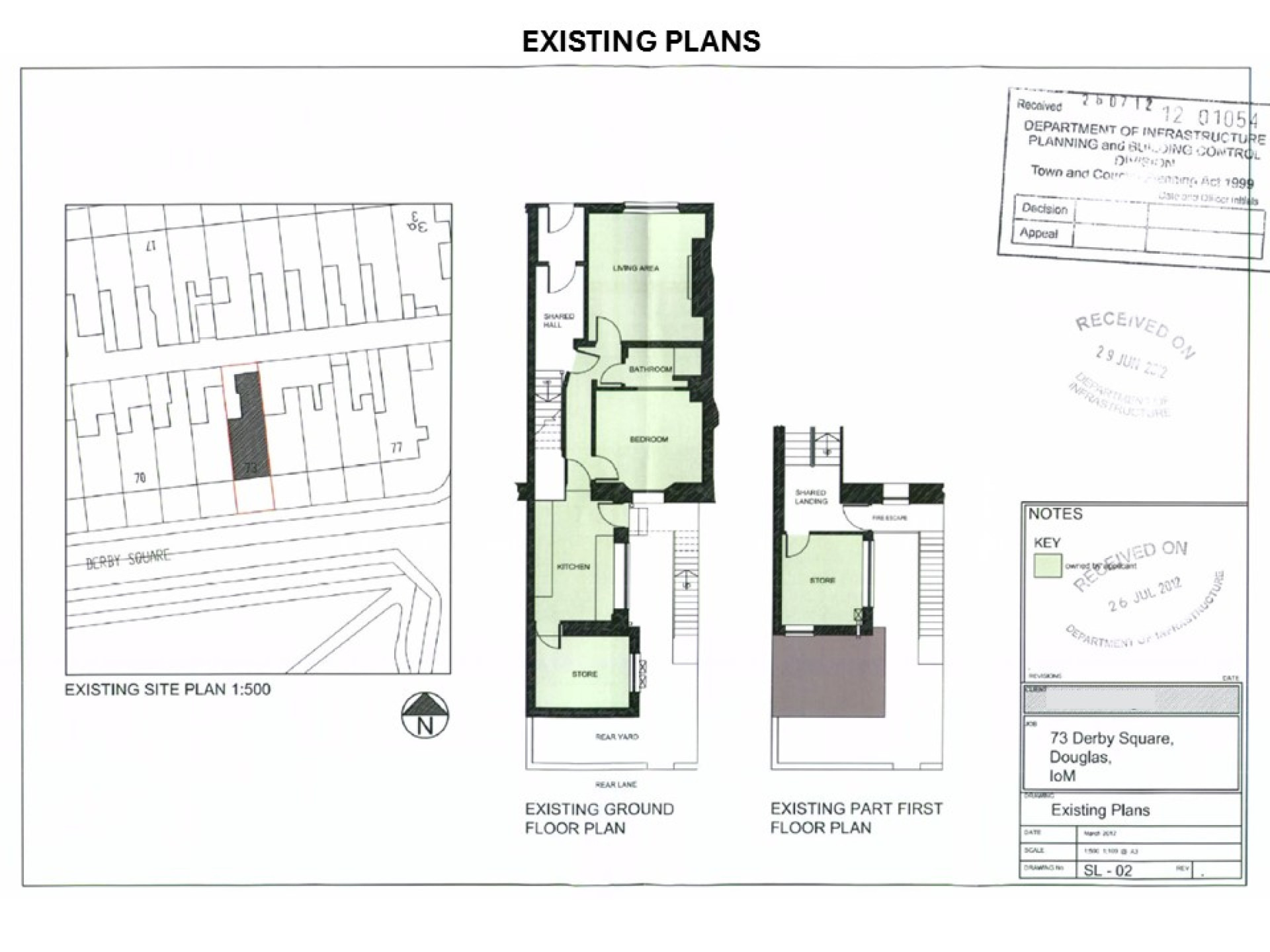 Floorplan - Apt. 1, 73 Derby Square, Douglas, IM1 3LR. - Plan 2 of 3