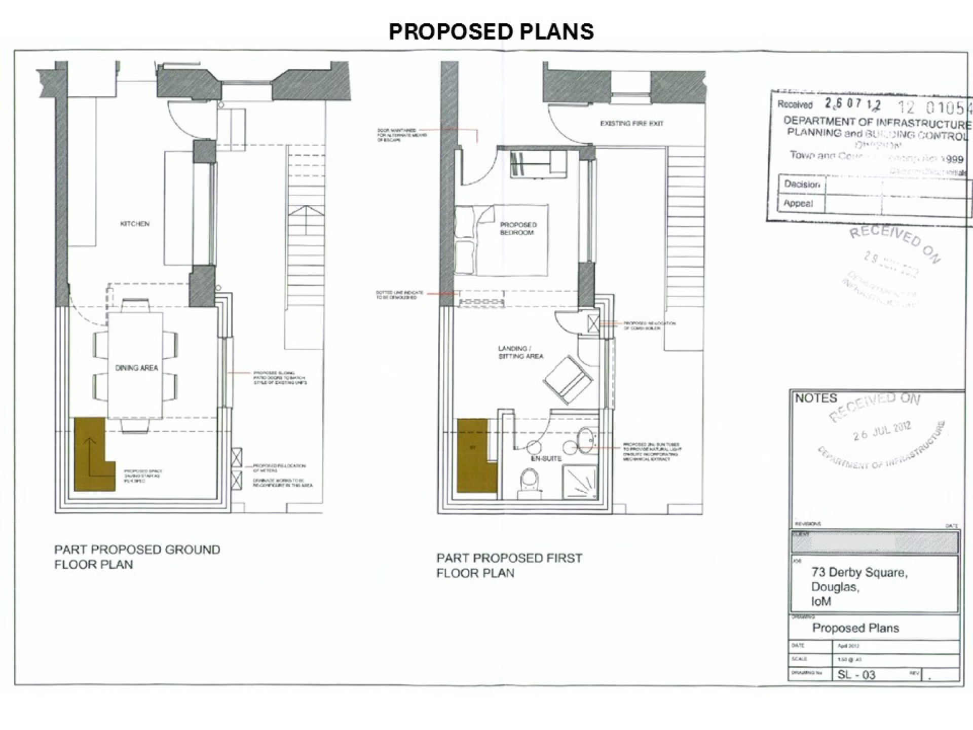 Floorplan - Apt. 1, 73 Derby Square, Douglas, IM1 3LR. - Plan 3 of 3