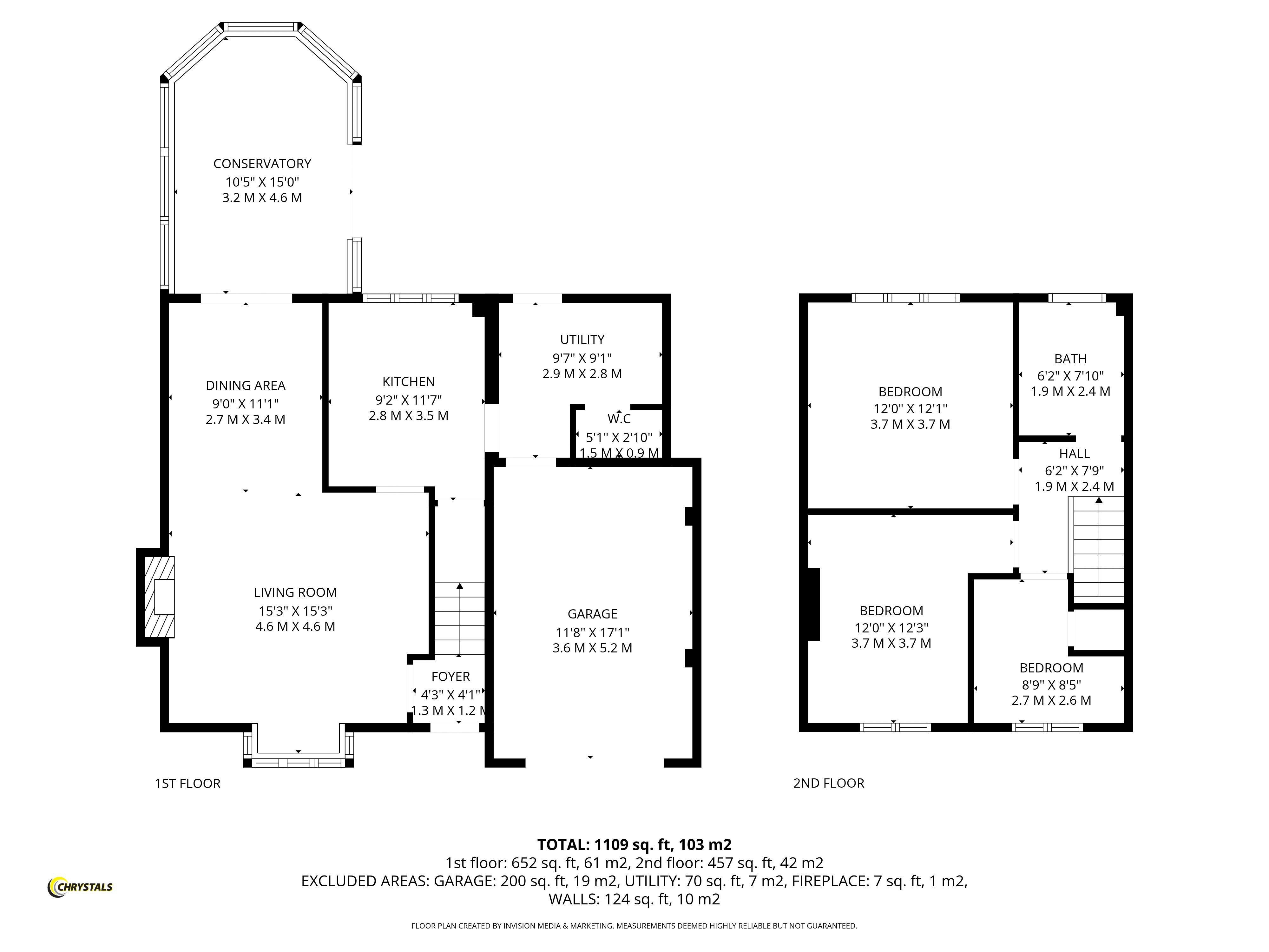 Floorplan - 31 Meadow Crescent, Douglas IM2 1NS. - Plan 1 of 1