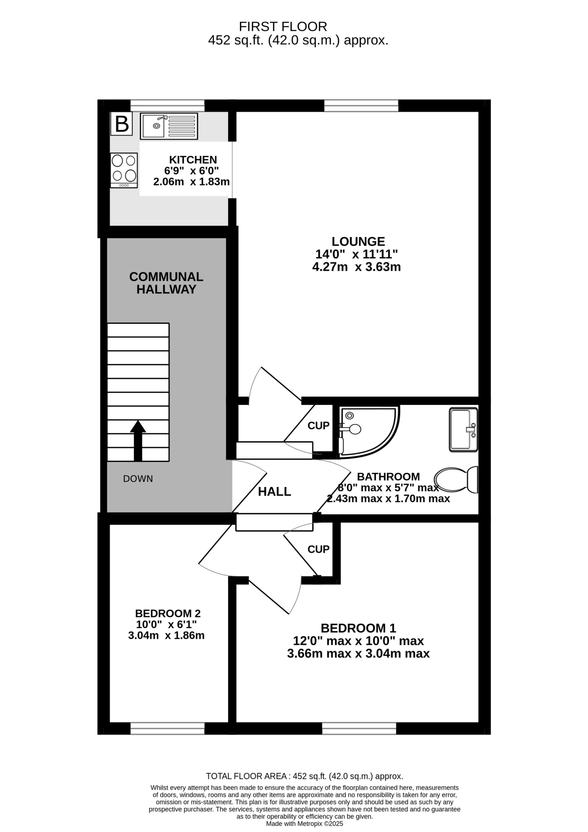 Floorplan - Apt. 2, 16 Derby Square, Douglas, IM1 3LS. - Plan 1 of 1