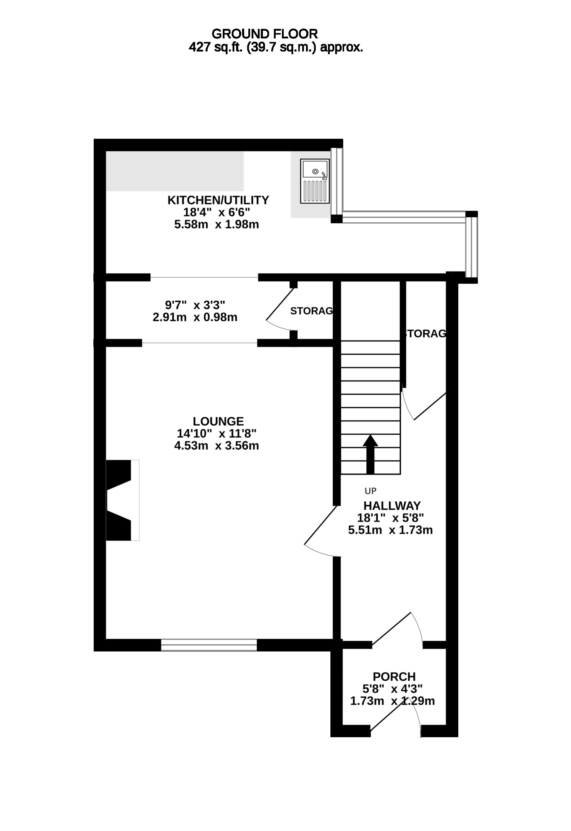 Floorplan - 18 Templar Terrace, Ramsey, IM8 3DP. - Plan 1 of 2
