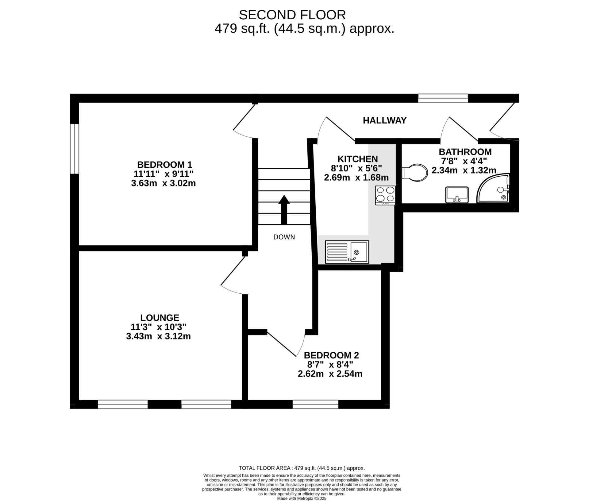 Floorplan - Apt. 5, 61 Bucks Road, Douglas, IM1 3EF. - Plan 1 of 1