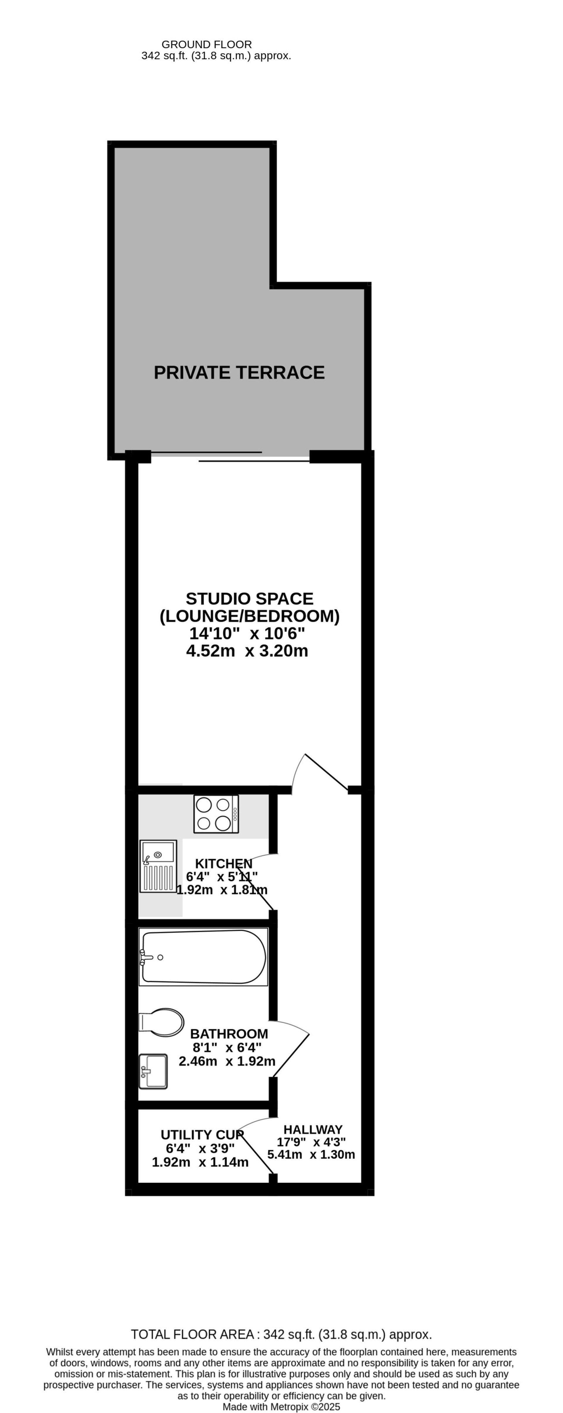 Floorplan - Apt. 15 Spectrum Apartments, Central Promenade, Douglas, IM2 4LL. - Plan 1 of 1