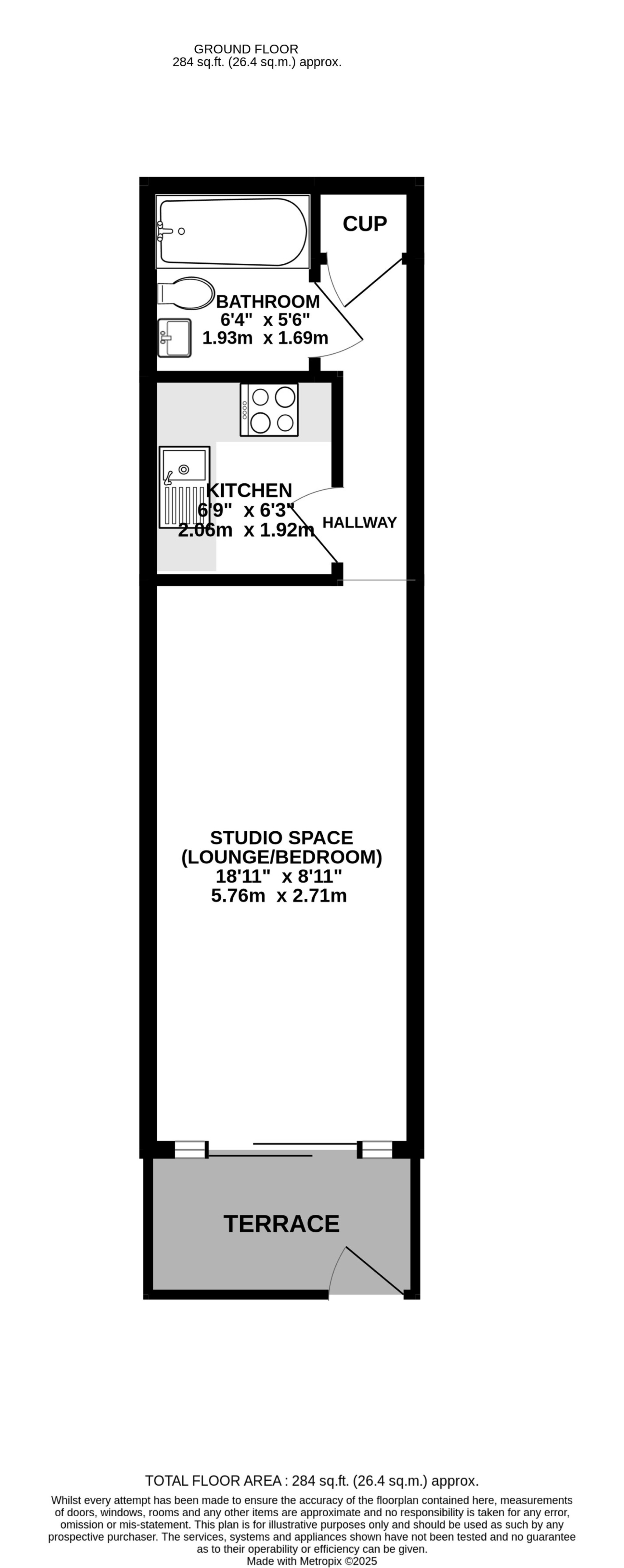Floorplan - Apt. 14 Spectrum Apartments, Central Promenade, Douglas, IM2 4LL. - Plan 1 of 1