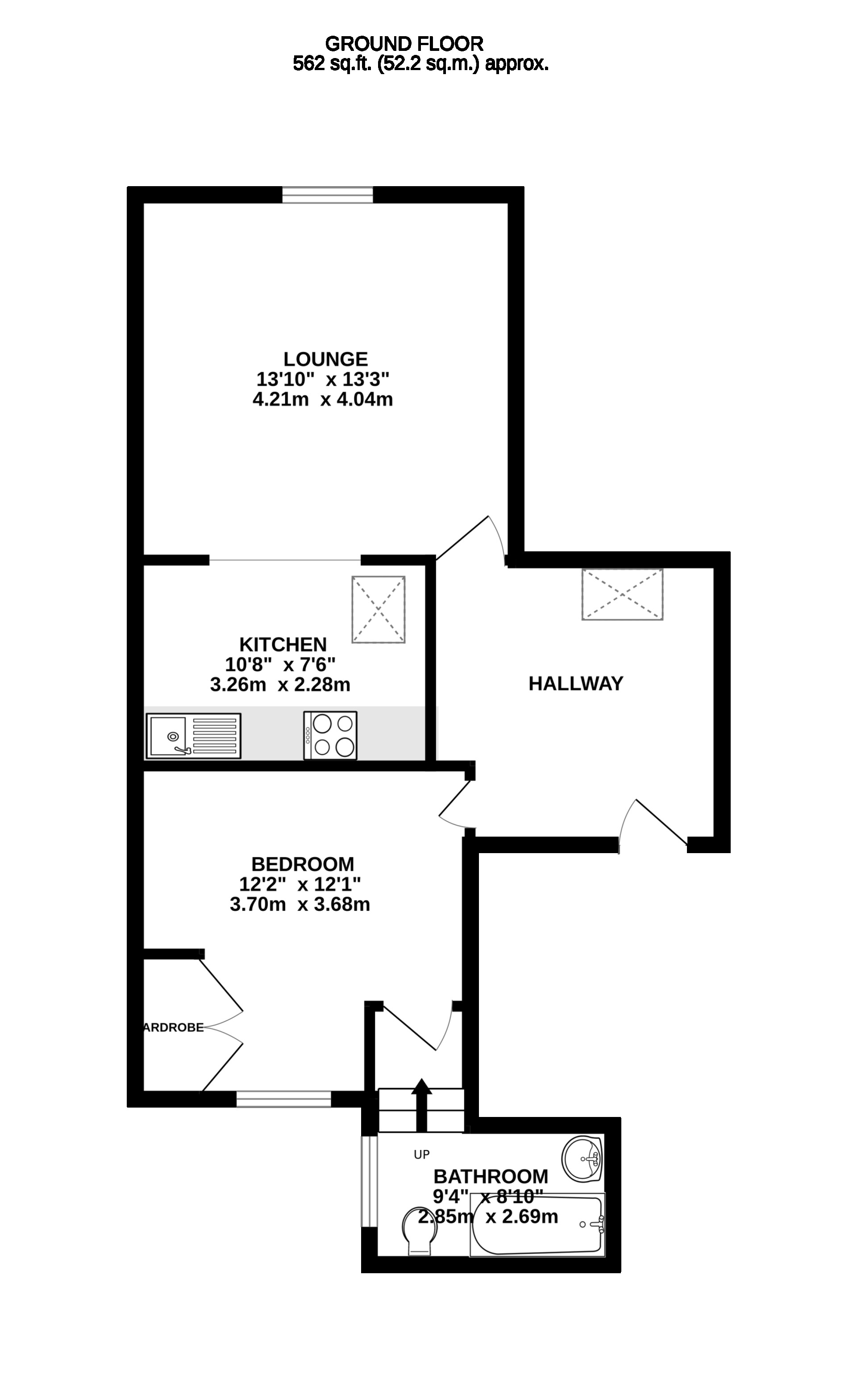 Floorplan - Apt. 6 Holmleigh, Brookhill Road, Ramsey, IM8 2HY. - Plan 1 of 1