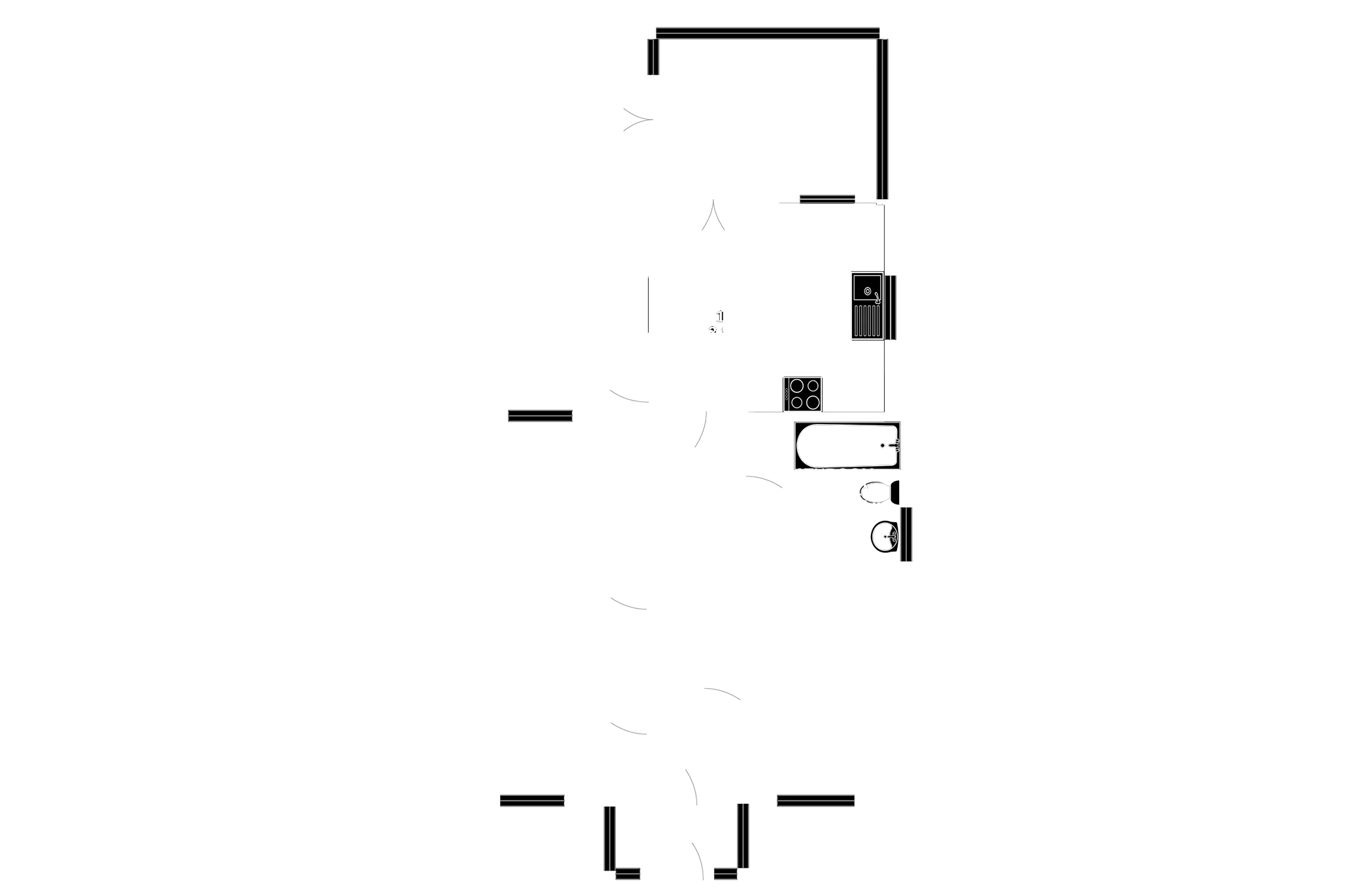 Floorplan - Green Gates, Main Road, Ballabeg. - Plan 1 of 1