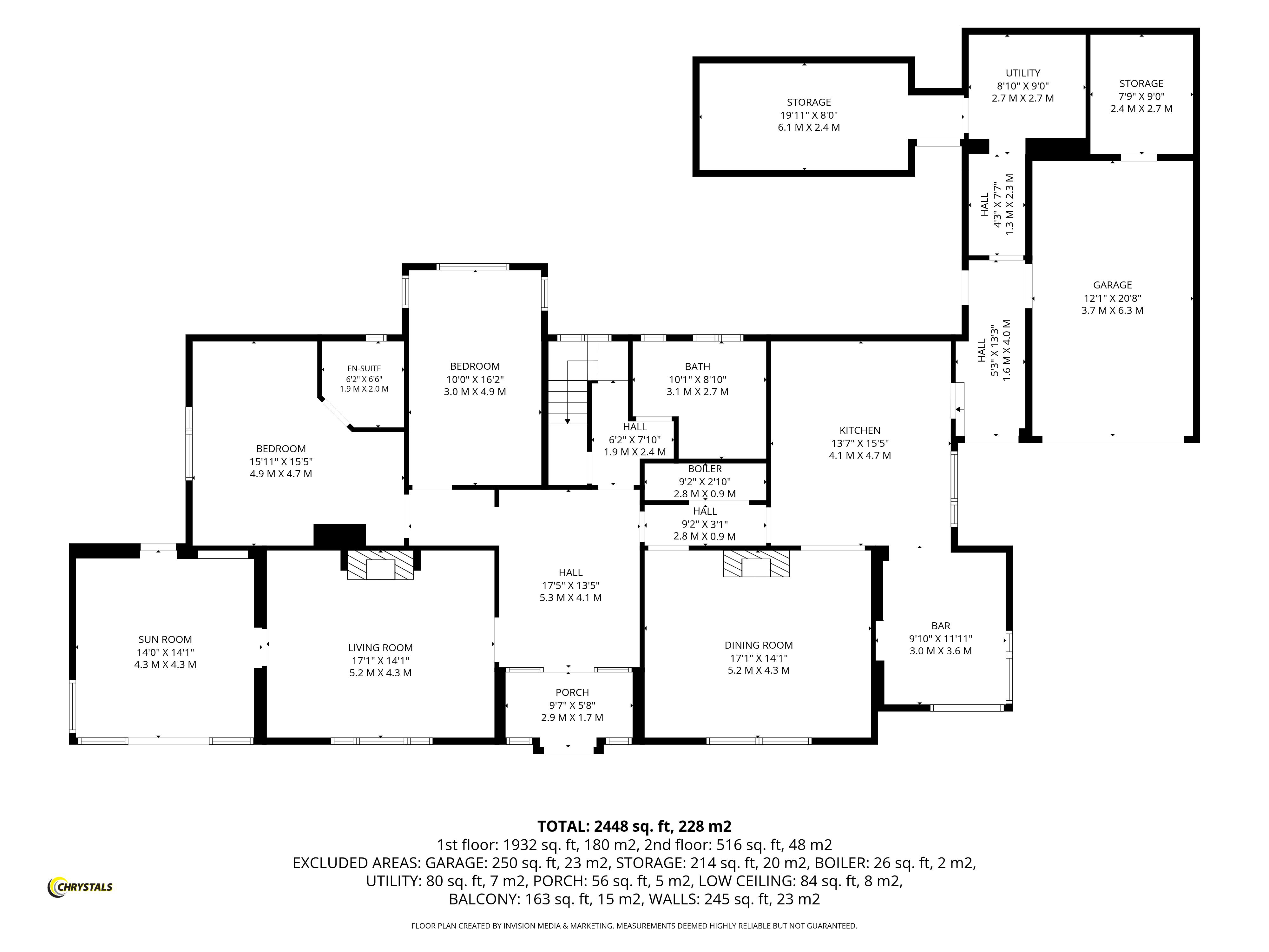 Floorplan - Carrick Bay House, Clifton Road, Port St Mary IM9 5EL. - Plan 1 of 2