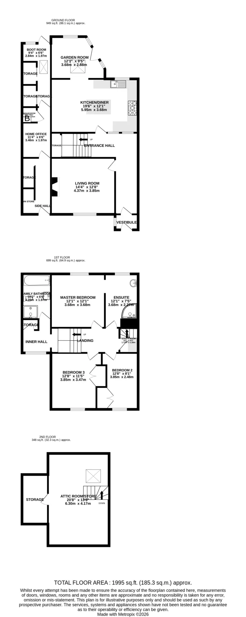 Floorplan - 5 Victoria Terrace, Douglas. - Plan 1 of 1