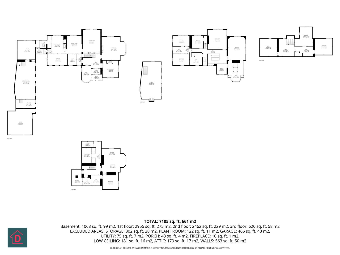Floorplan - Sunnyside, Victoria Road, Douglas, Isle Of Man. - Plan 1 of 1
