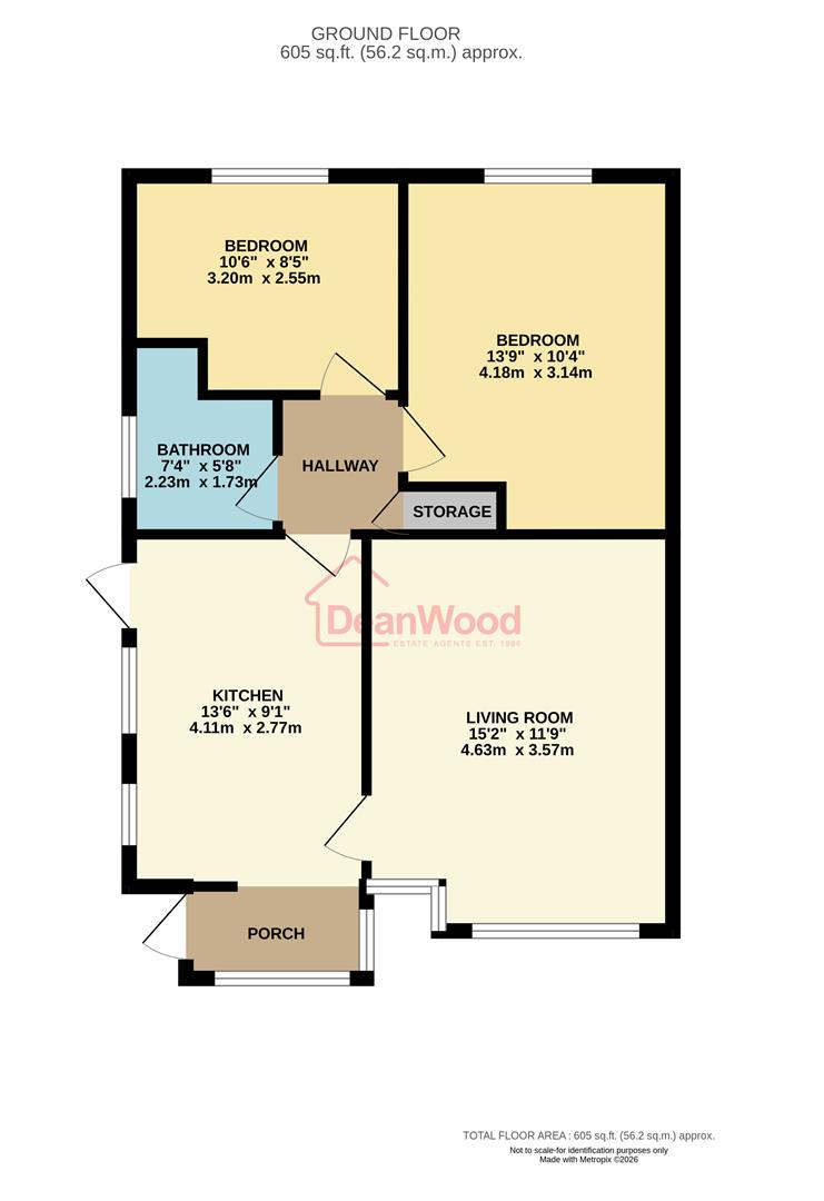 Floorplan - 3 Walpole Close, Ramsey. - Plan 1 of 1