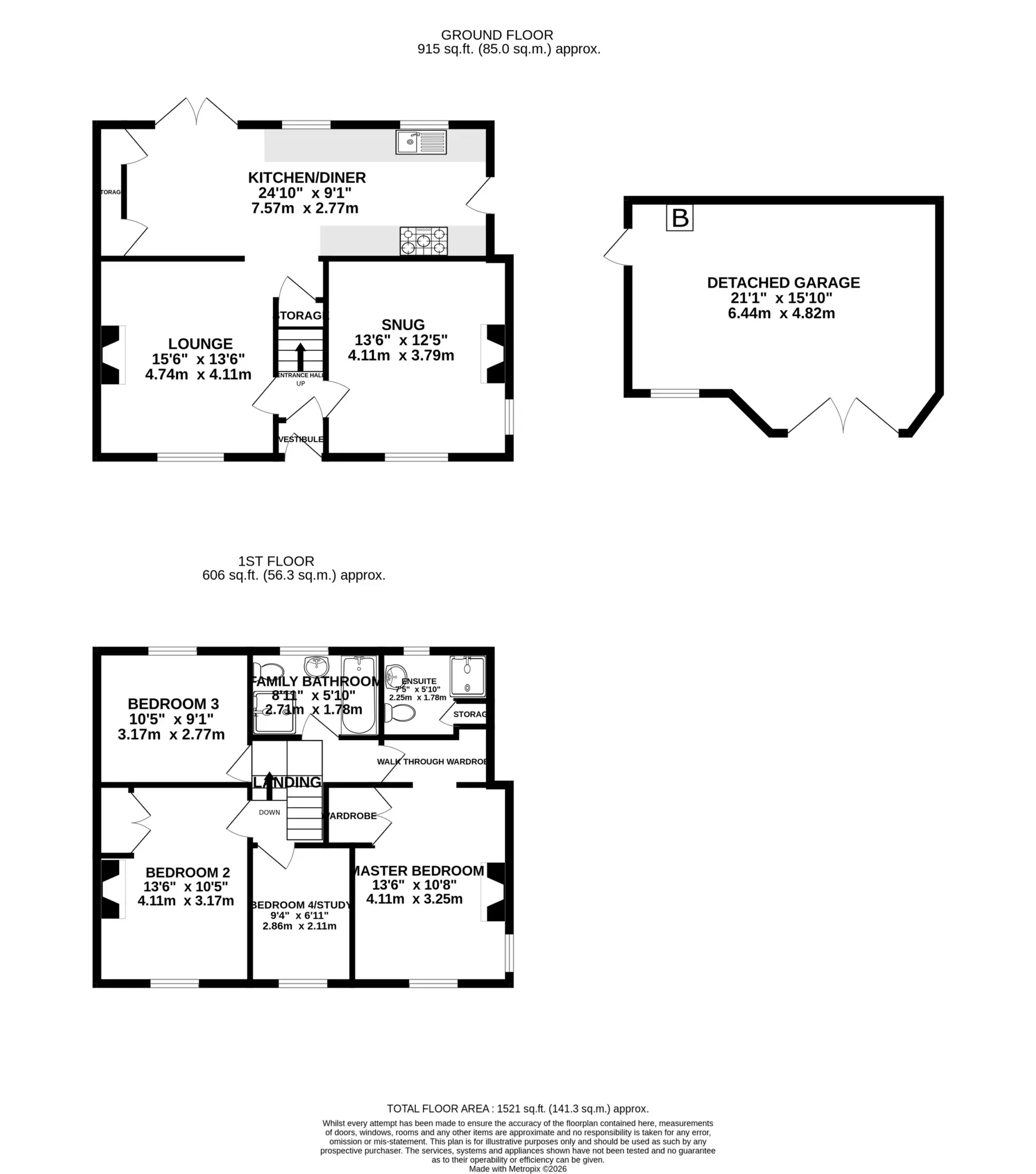 Floorplan - Brook Villa, Glen Road, Colby. - Plan 1 of 1