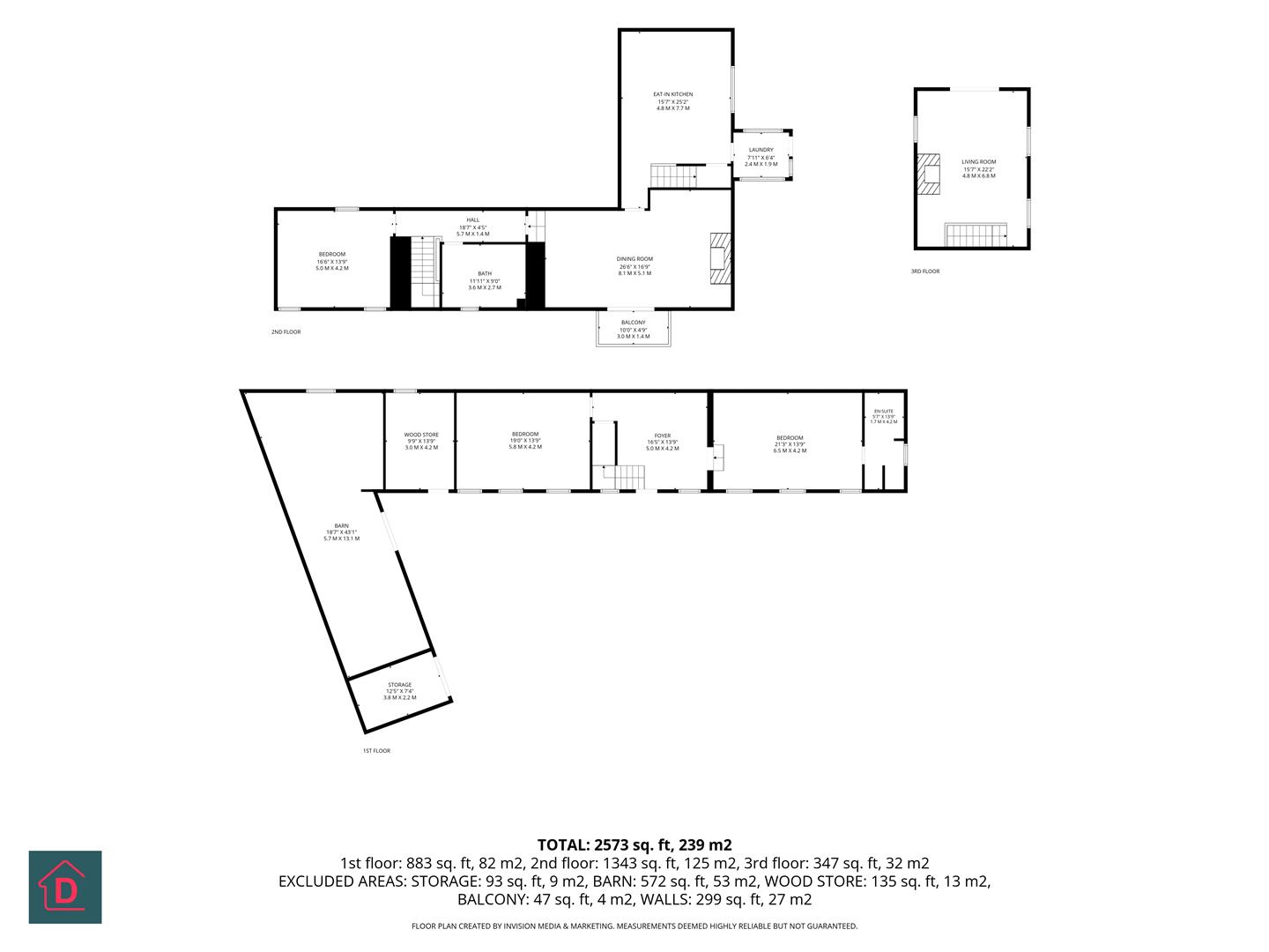Floorplan - Ballacregga, Vicarage Road, Douglas, Isle of Man. - Plan 2 of 2
