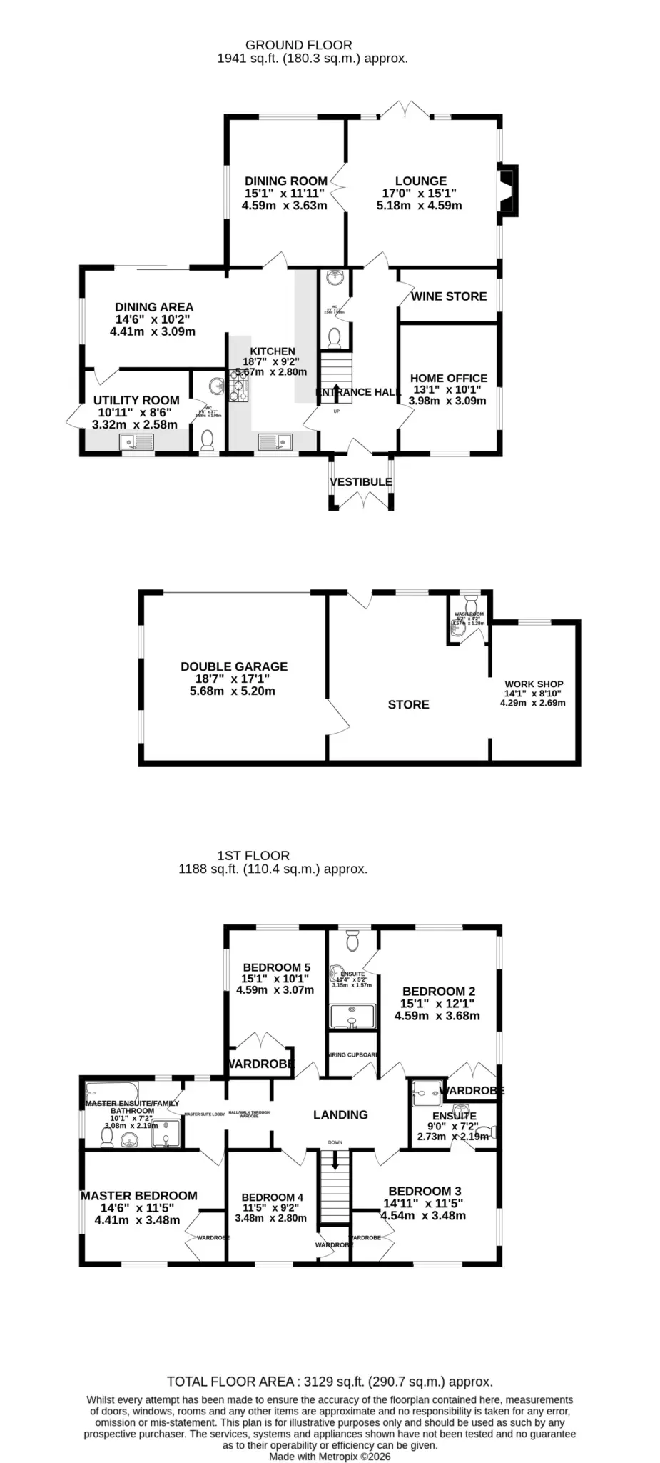 Floorplan - Glen Eagles, The Nook, Mountain Road, Douglas. - Plan 1 of 1