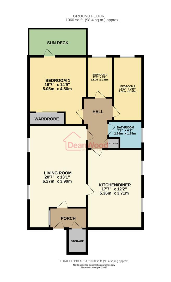 Floorplan - Apartment 7 Isle of Alanis, Mooragh Promenade, Ramsey. - Plan 1 of 1
