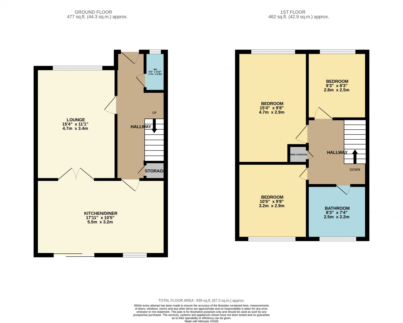 Floorplan - 18, Larivane Meadows, Andreas, IM7 4JD. - Plan 1 of 1