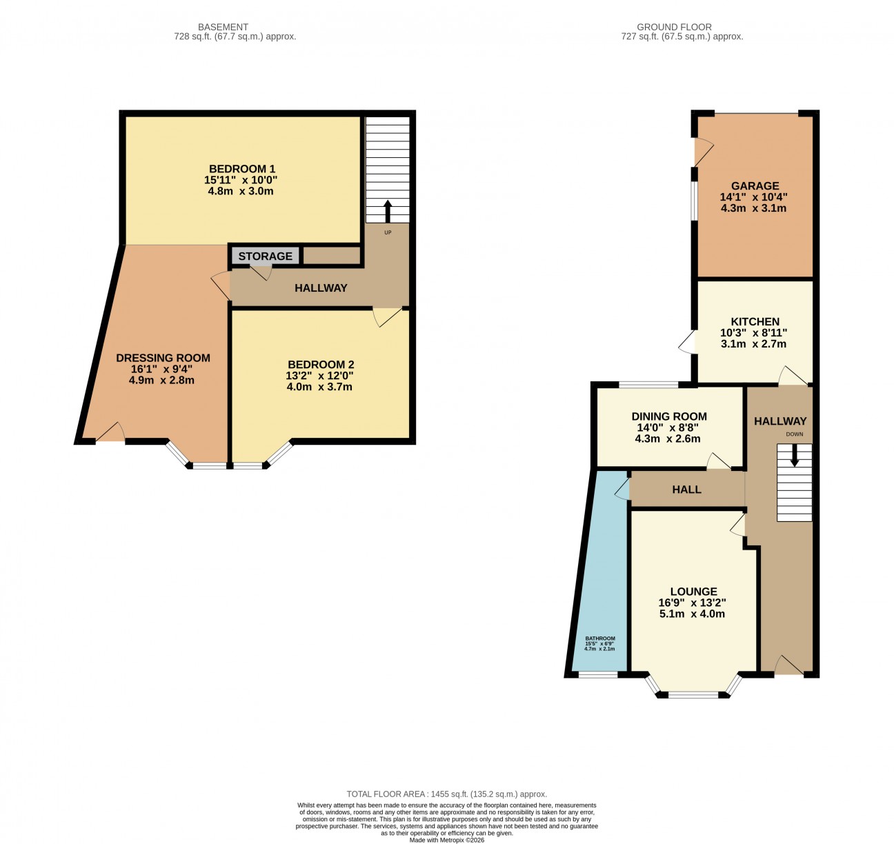 Floorplan - Flat 1, 1-2, Woodville Terrace, Douglas, IM2 4HA. - Plan 1 of 1