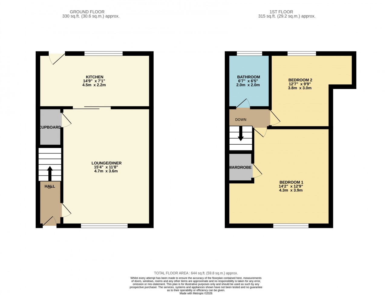 Floorplan - Balley Beg, 23a, Douglas Street, Peel, IM5 1BA. - Plan 1 of 1