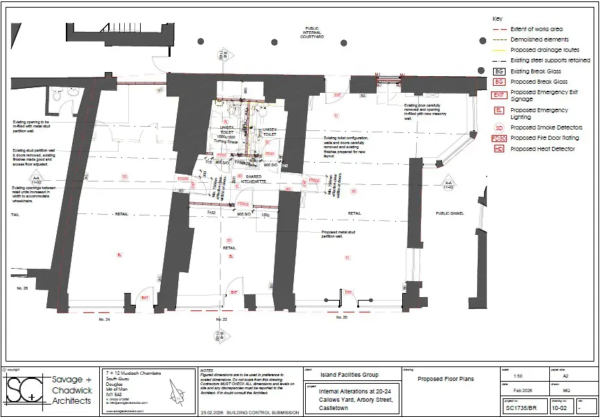 Floorplan - Castletown Courtyard, Units 20 & 24 Arbory Street, Castletown. - Plan 1 of 1