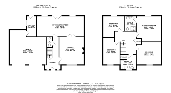 Floorplan - 20 Glebe Aalin, Ballaugh. - Plan 1 of 1