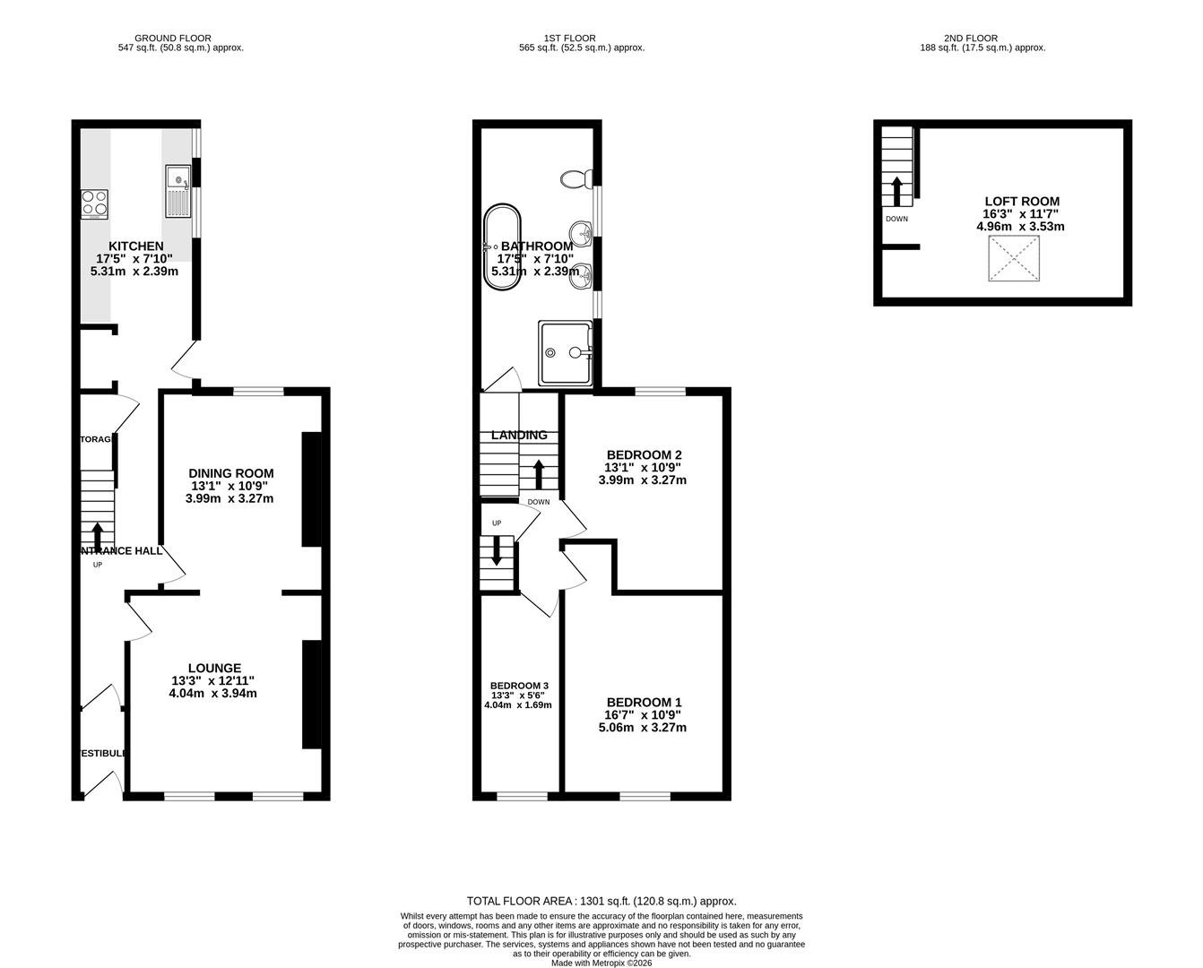 Floorplan - 7 Grafton Street Douglas. - Plan 1 of 1