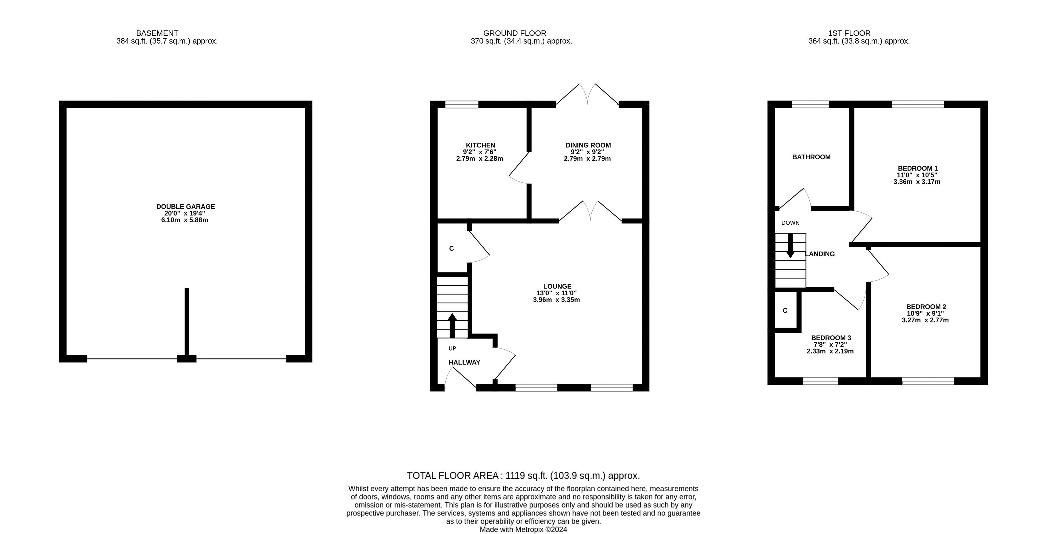 Floorplan - 11 Magher Donnag Ponyfields, Port Erin IM9 6BY. - Plan 1 of 1