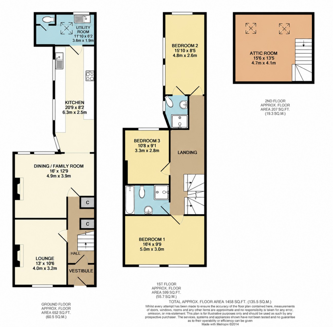 Floorplan - 12, Princes Street, Isle of Man, IM1 1BD, Douglas. - Plan 1 of 1