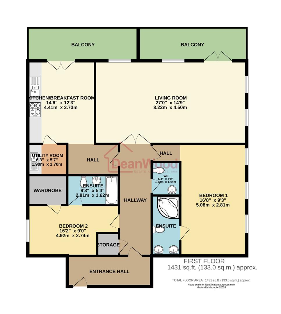 Floorplan - Apartment 9, Douglas Head Apartments, Douglas. - Plan 1 of 1