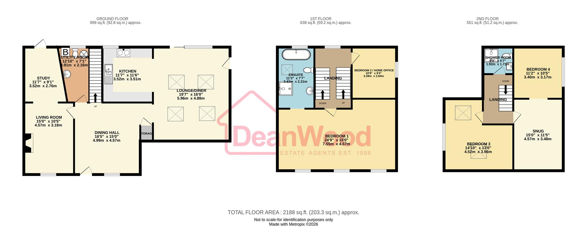 Floorplan - Hazelcroft, 95, Malew Street, Castletown, Isle of Man. - Plan 1 of 1