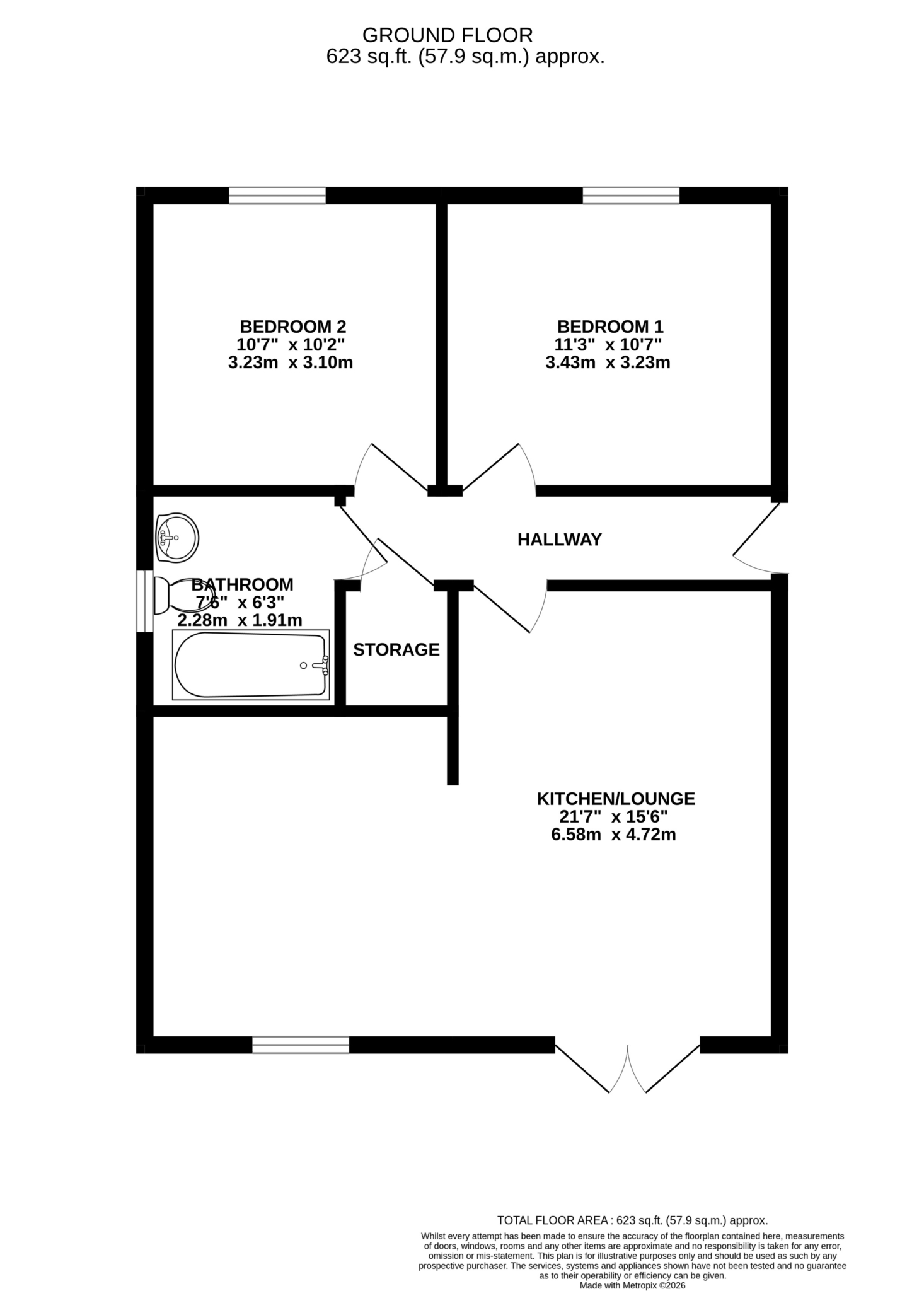 Floorplan - 17 Campion Crescent, Peel. - Plan 1 of 1