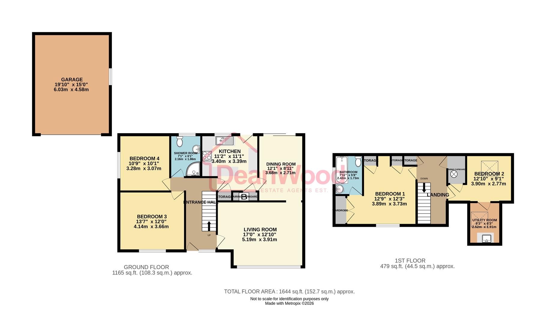 Floorplan - 6, Birch Hill Grove, Onchan, Isle Of Man. - Plan 1 of 1
