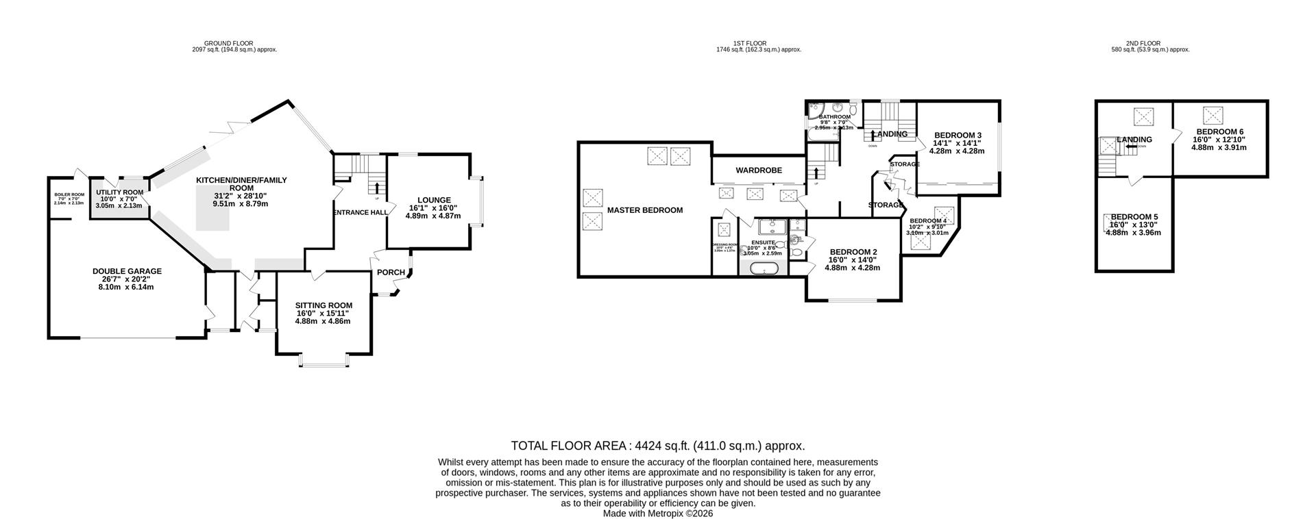 Floorplan - New Hey, Grove Mount Ramsey. - Plan 1 of 1