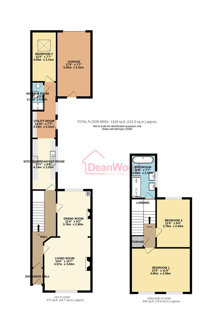 Floorplan - 2 Auckland Grove, Douglas, Isle of Man. - Plan 1 of 1