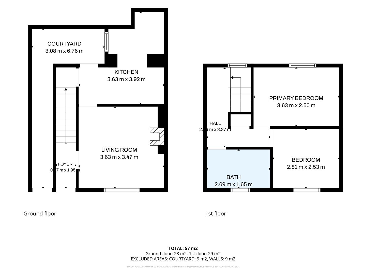 Floorplan - 8 Peveril Terrace, Douglas. - Plan 1 of 1