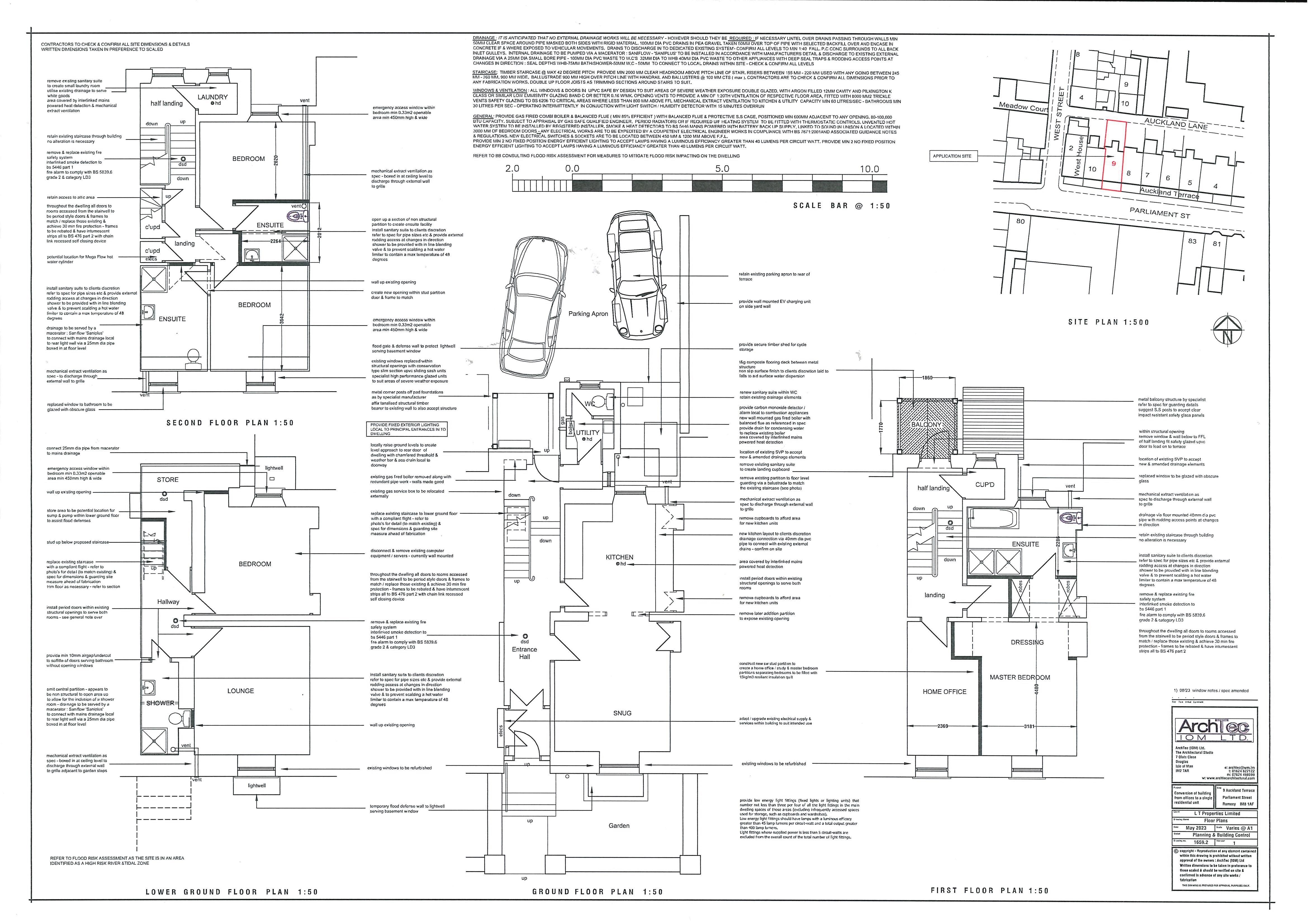 Floorplan - 9 Auckland Terrace, Ramsey IM8 1AF. - Plan 2 of 2