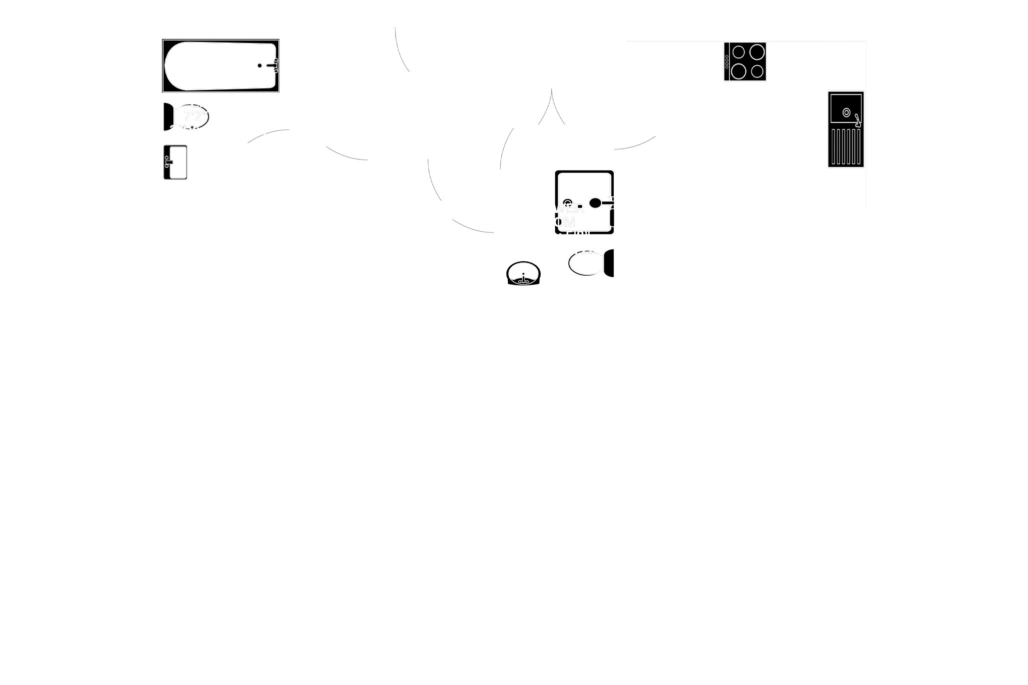 Floorplan - 118 Spectrum Apartments, Central Promenade, Douglas. - Plan 1 of 1