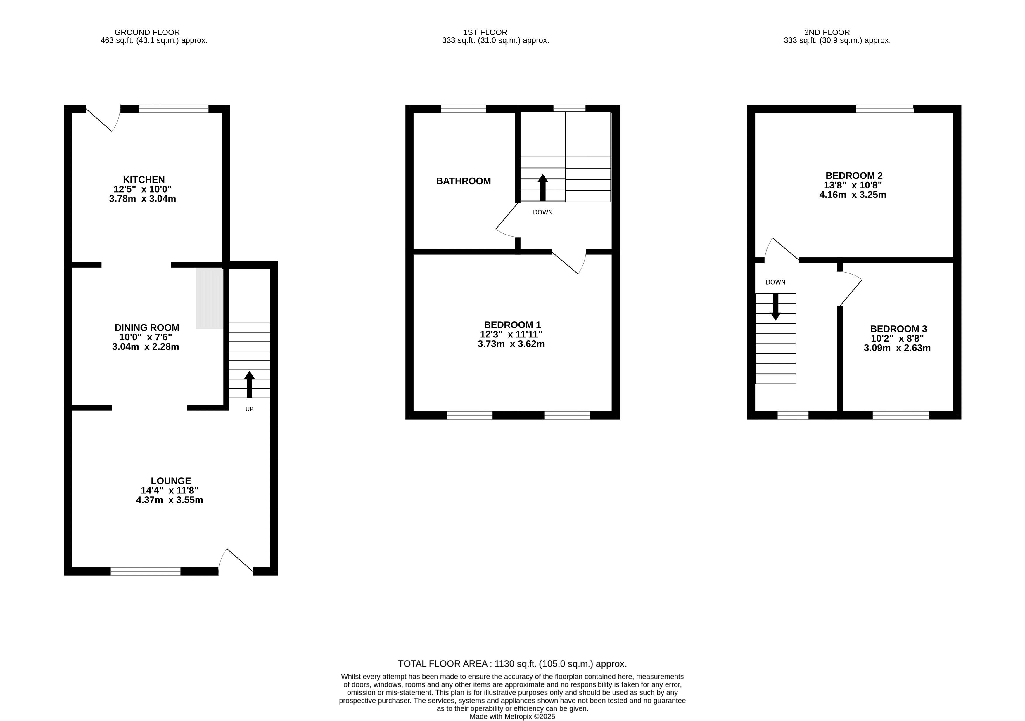 Floorplan - 5 Milner Terrace, Castletown IM9 1AJ. - Plan 1 of 1