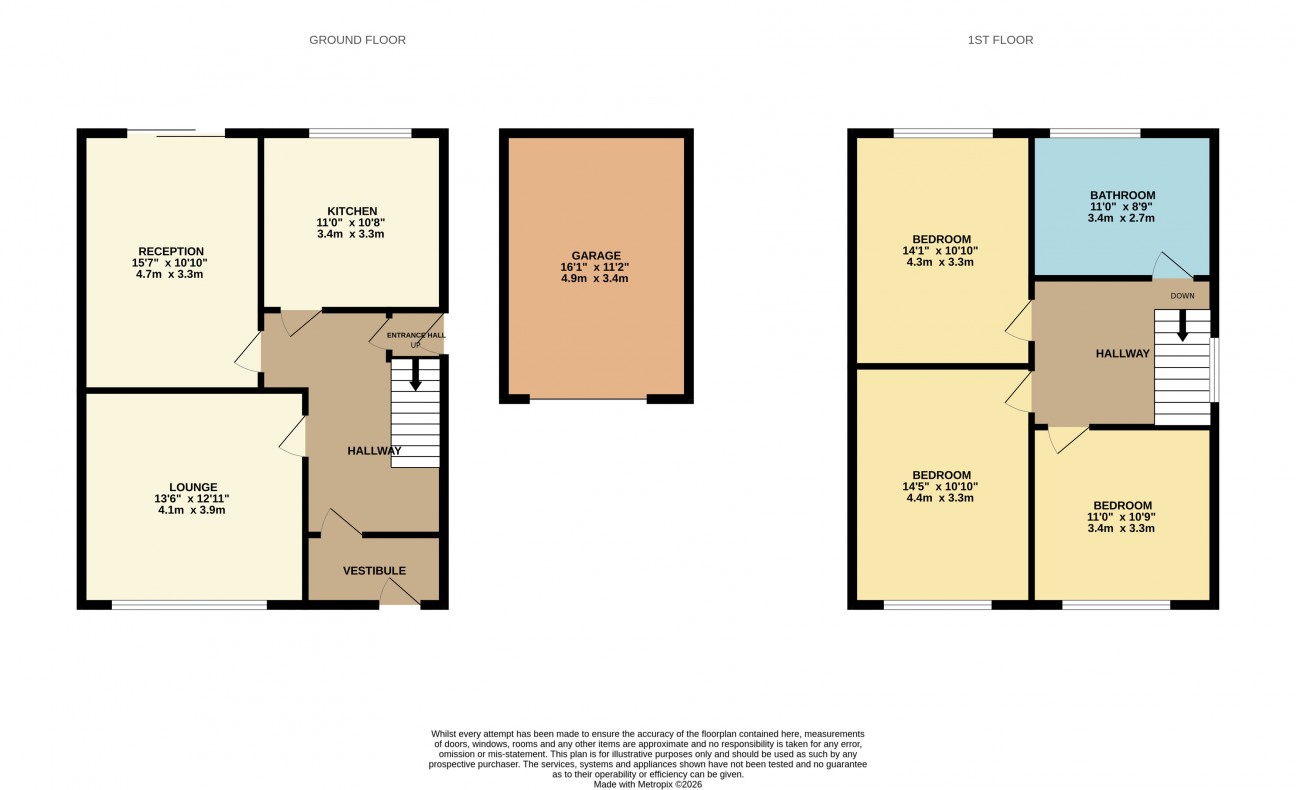 Floorplan - 99, Ballabrooie Avenue, Douglas, IM1 4HA. - Plan 1 of 1