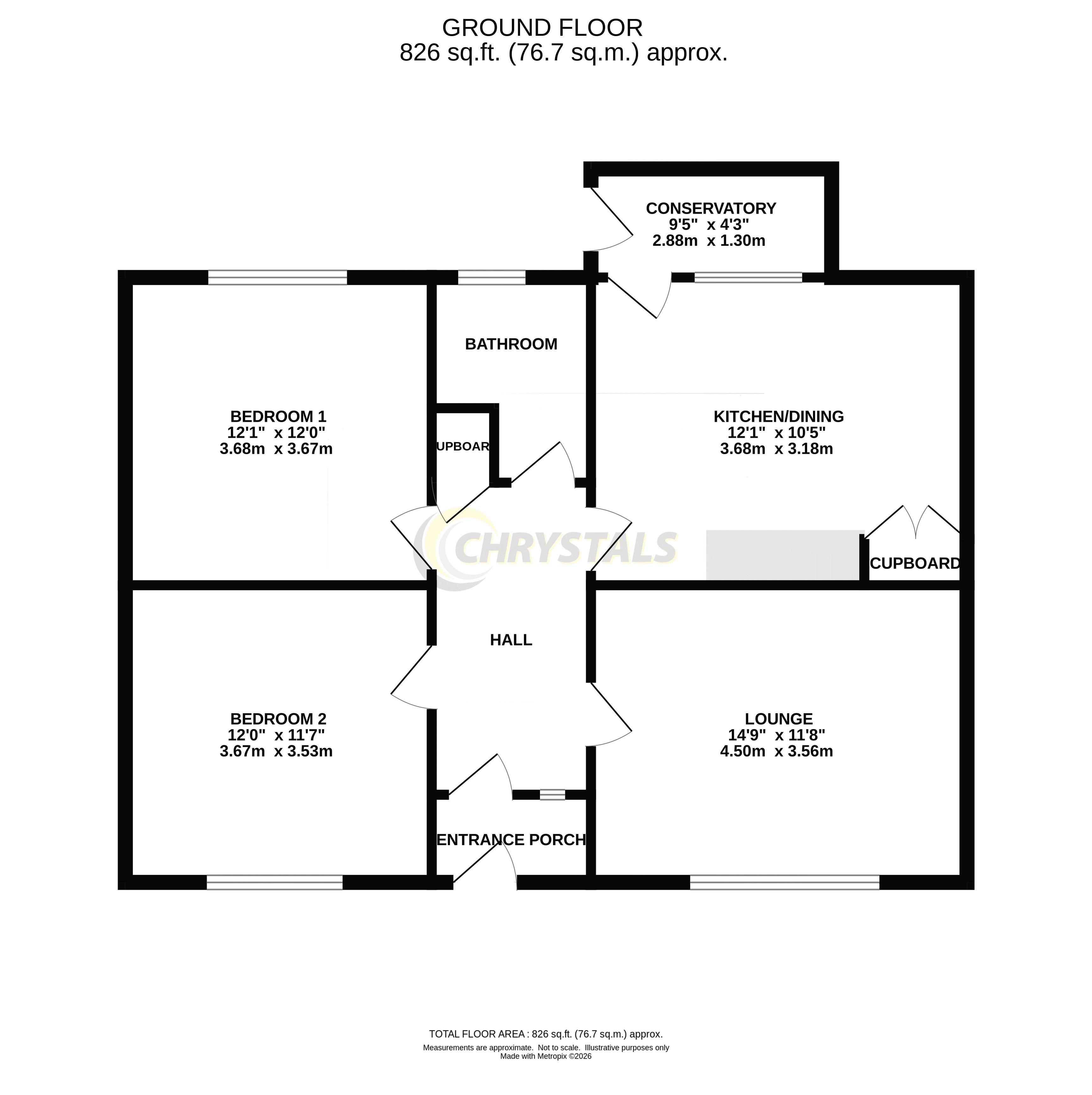 Floorplan - 37 Silverburn Drive, Ballasalla IM9 2EF. - Plan 1 of 1