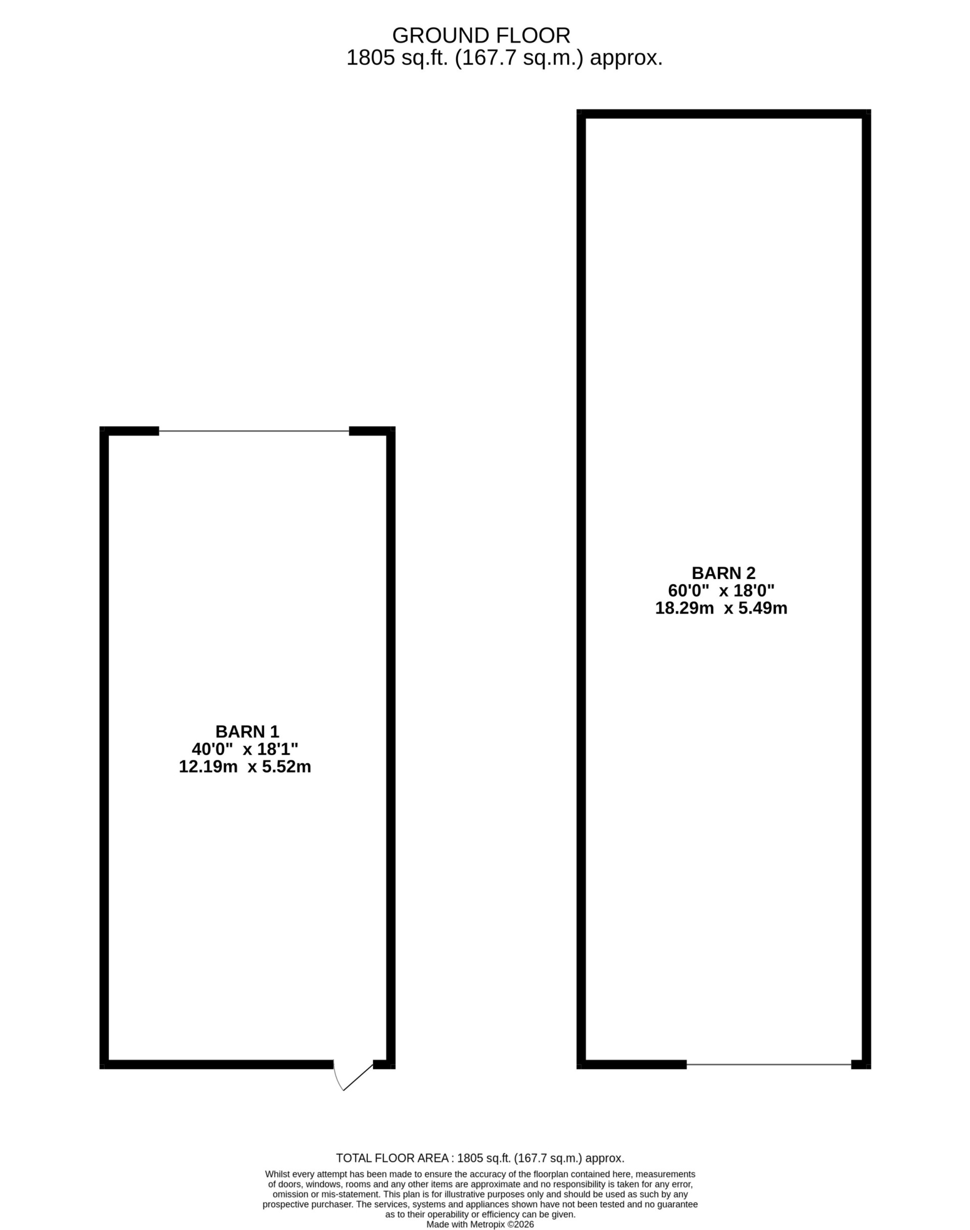 Floorplan - Ballachoan House, Glen Roy, Lonan, IM4 7QD, Baldrine. - Plan 2 of 3