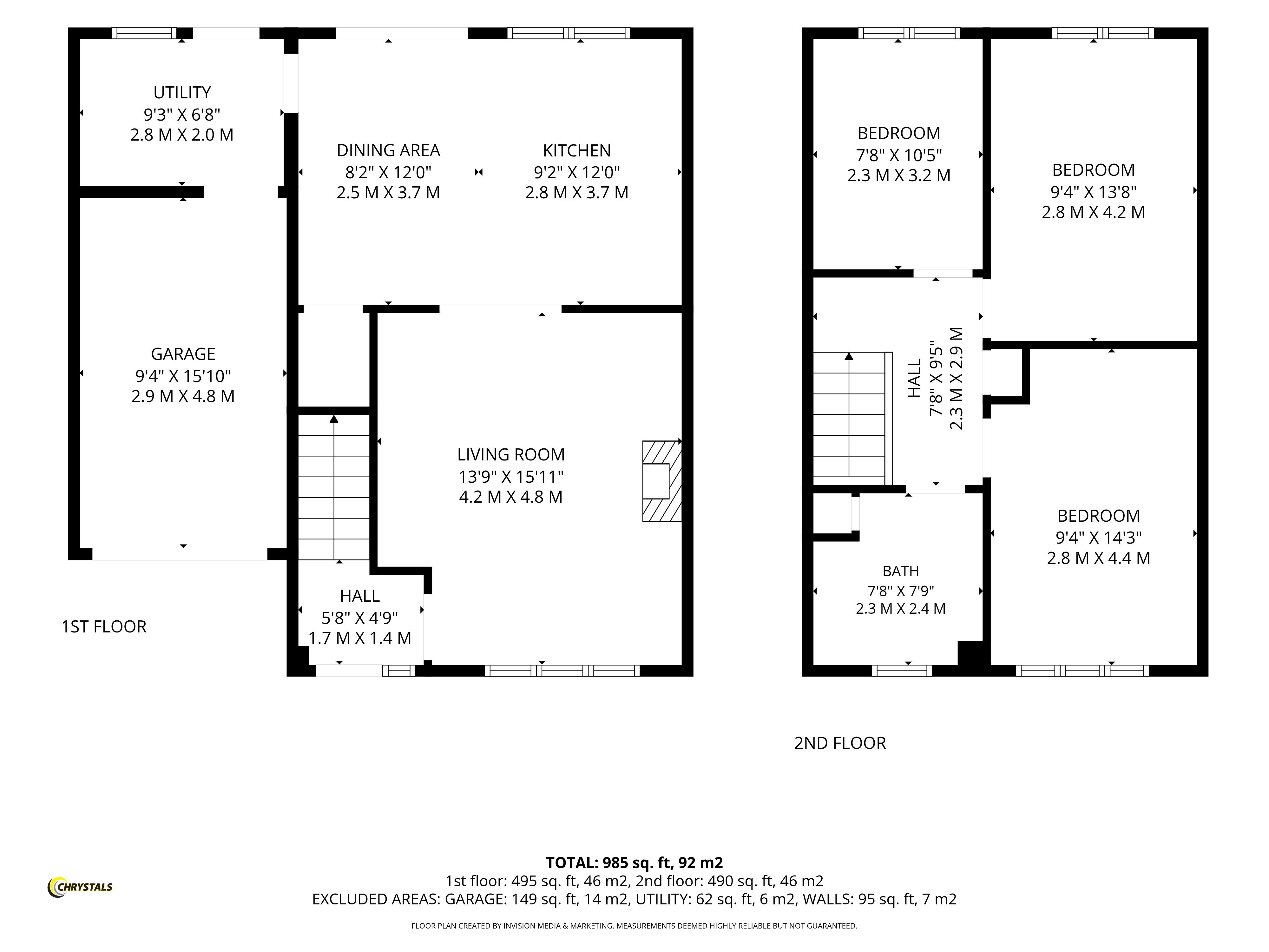 Floorplan - 6 Campion Crescent, Peel IM5 1GE. - Plan 1 of 1