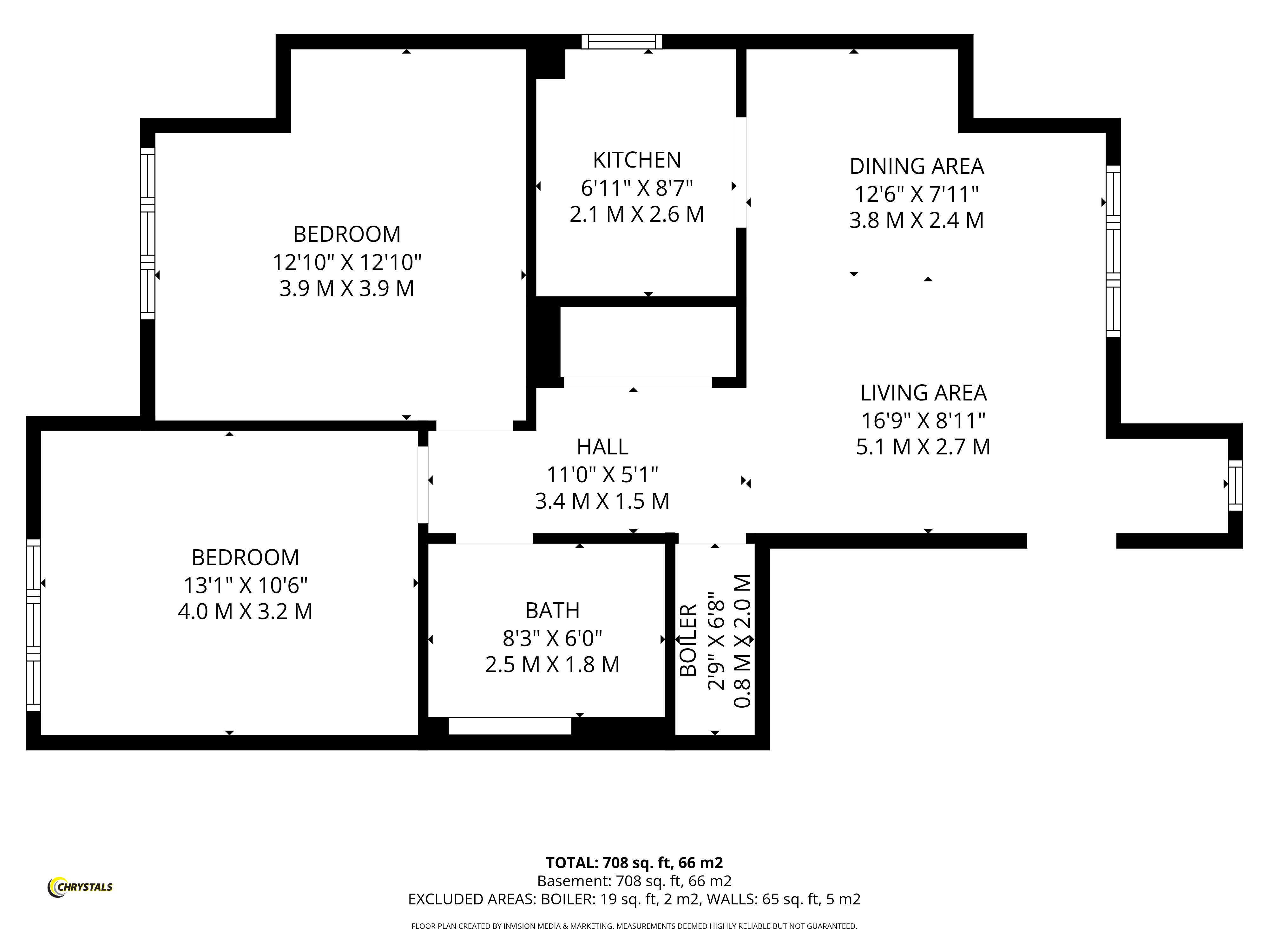 Floorplan - 27 St Ninians Court St Ninians Road, Douglas IM2 4BY. - Plan 1 of 1