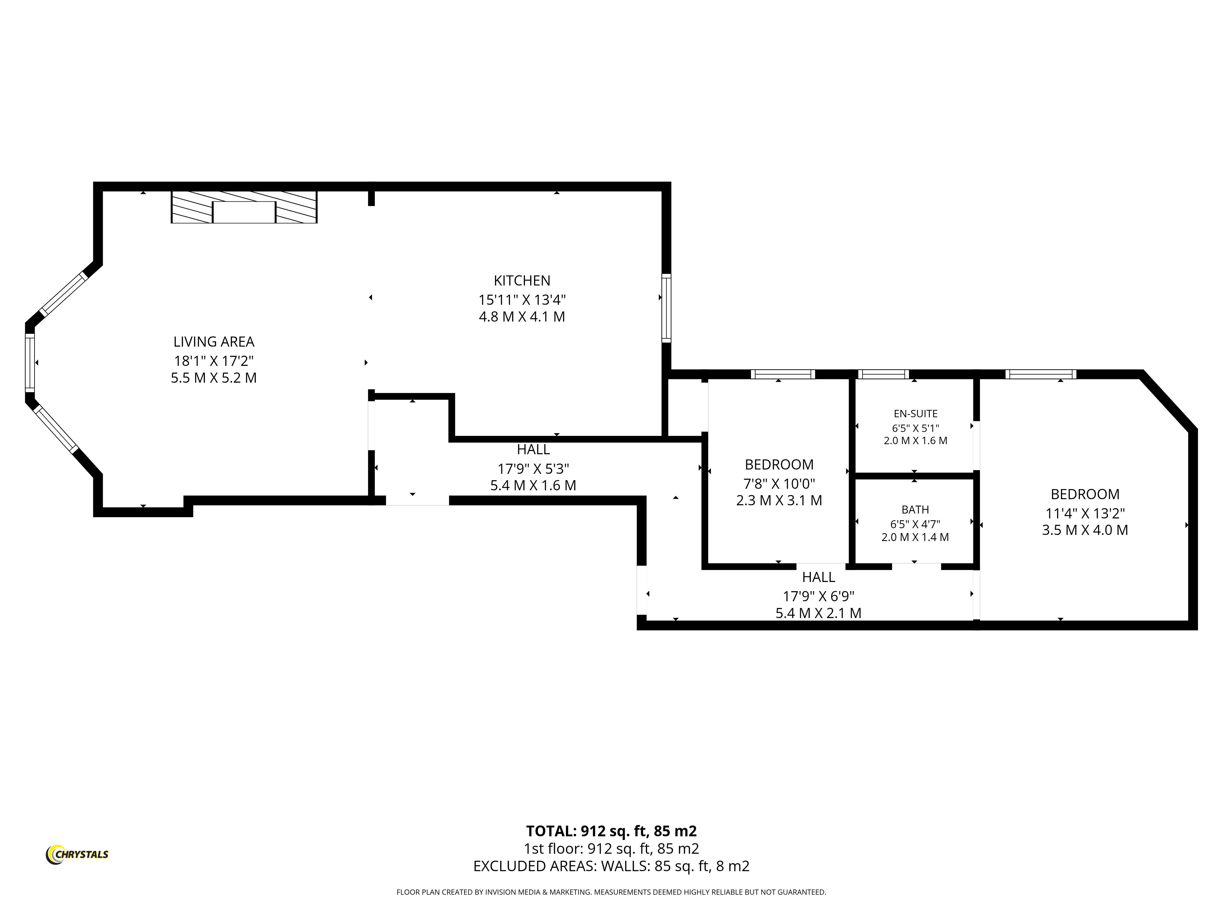 Floorplan - 18 Marlborough Court, Central Promenade, Douglas IM2 4LL. - Plan 1 of 1
