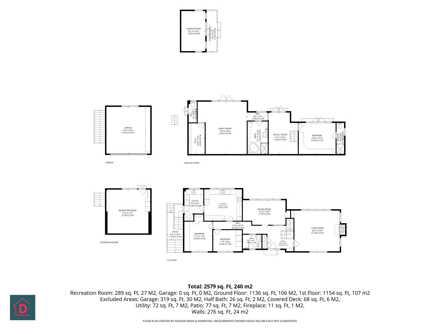 Floorplan - The Sycamores, Strang Road, Union Mills, Isle of Man. - Plan 1 of 1